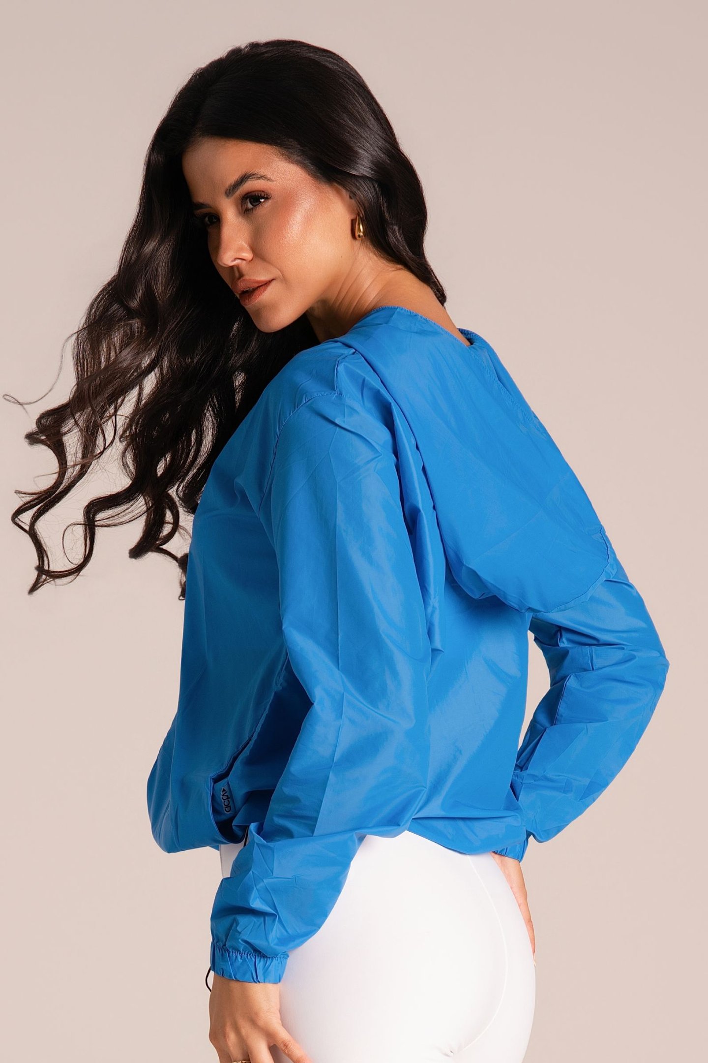 Jaqueta Corta Vento Feminino - Active Fitness Azure