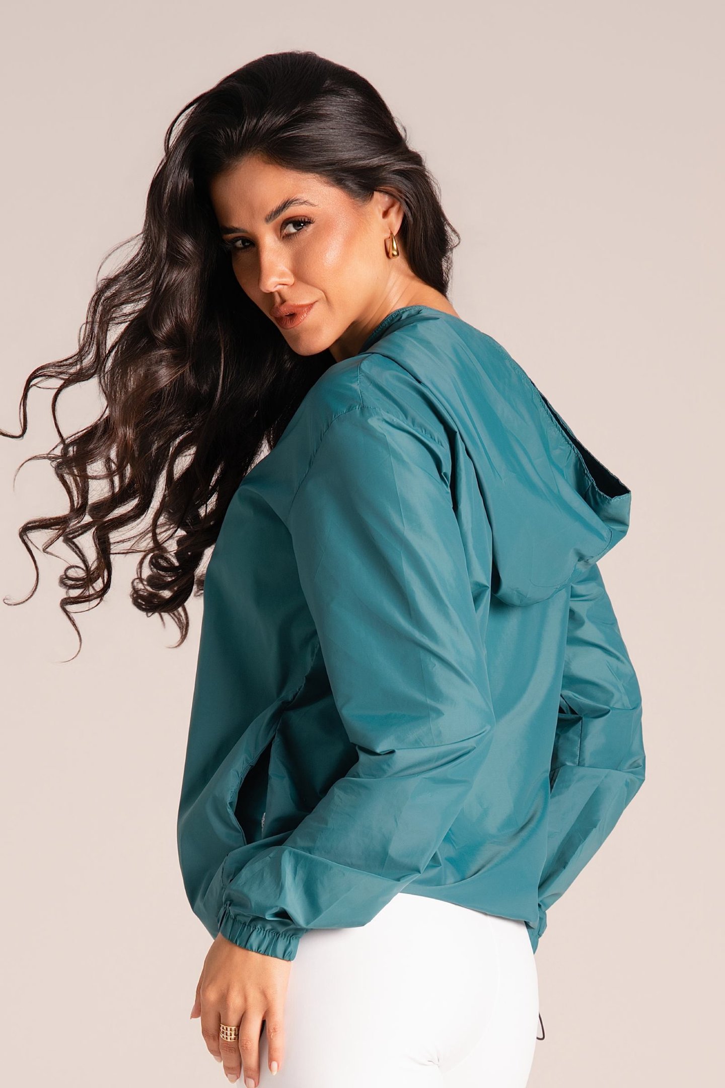 Jaqueta Corta Vento Feminino - Active Fitness Verde