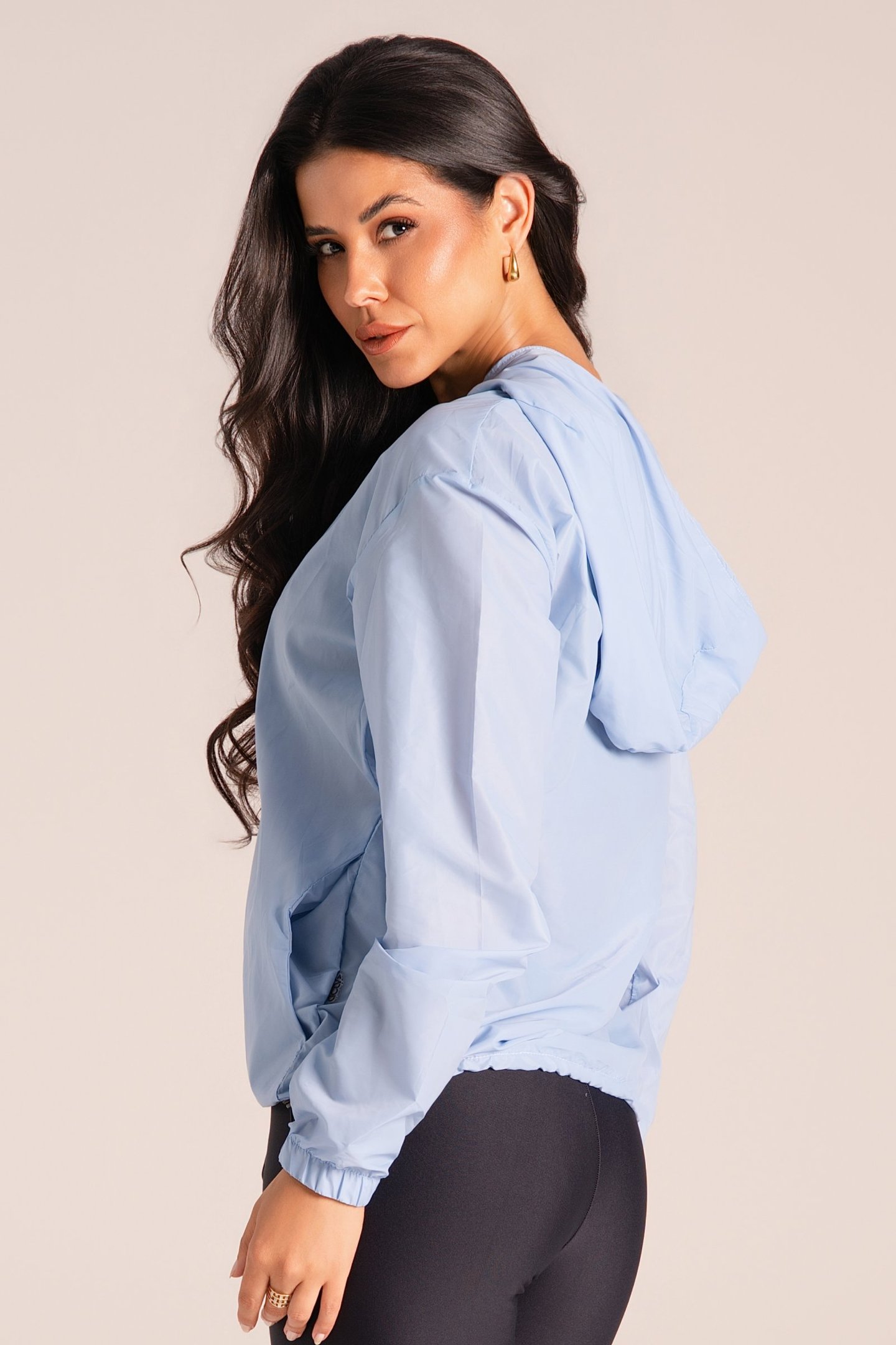 Jaqueta Corta Vento Feminino - Active Fitness Air Blue