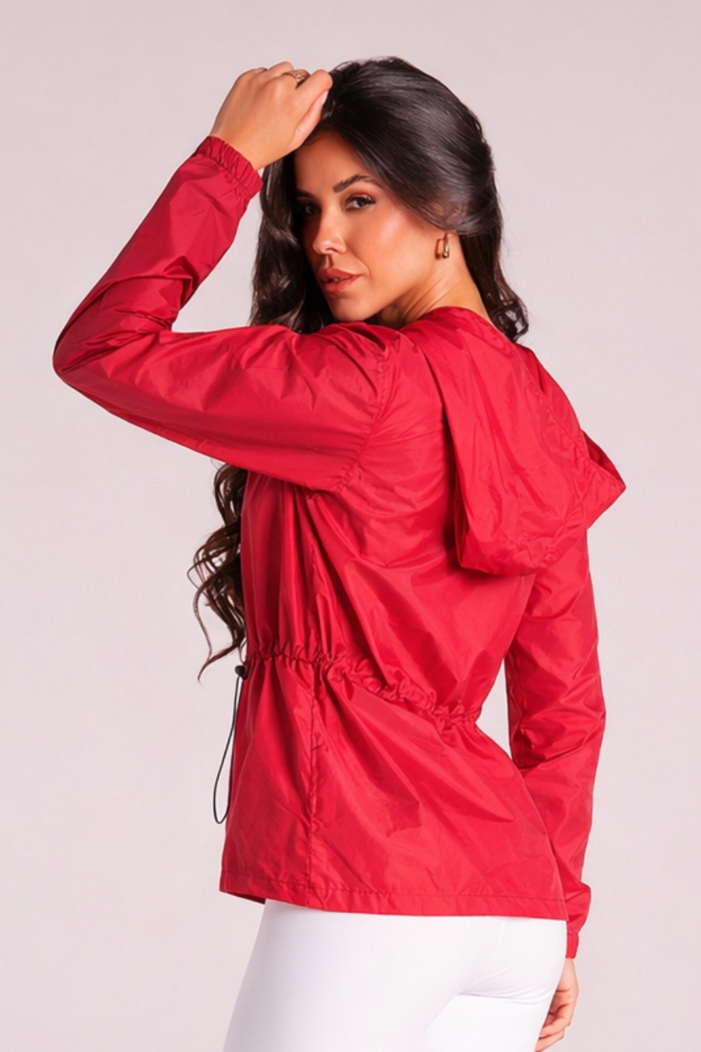 Corta Vento Fitness Alongado - Active Fitness Scarlet