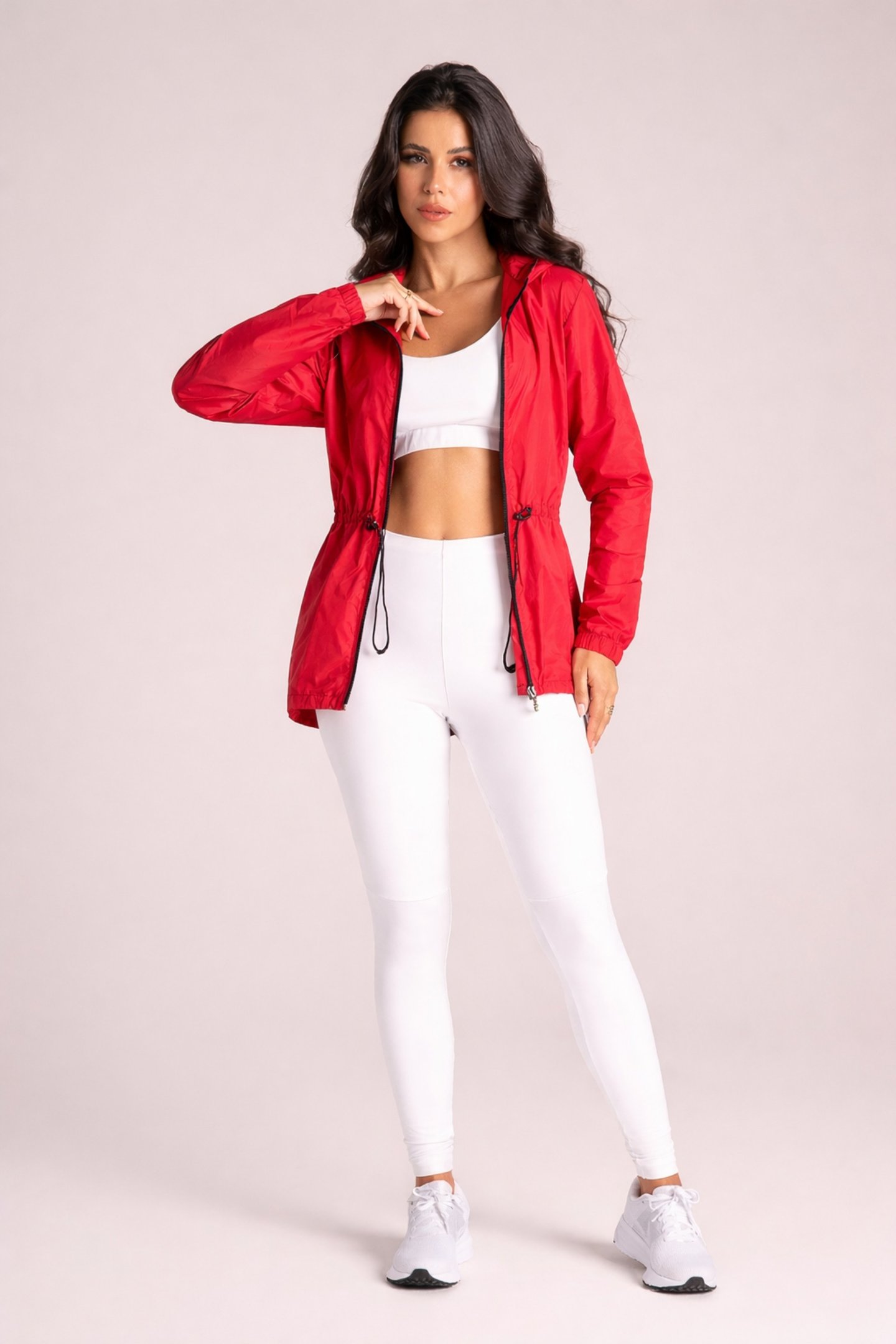 Corta Vento Fitness Alongado - Active Fitness Scarlet