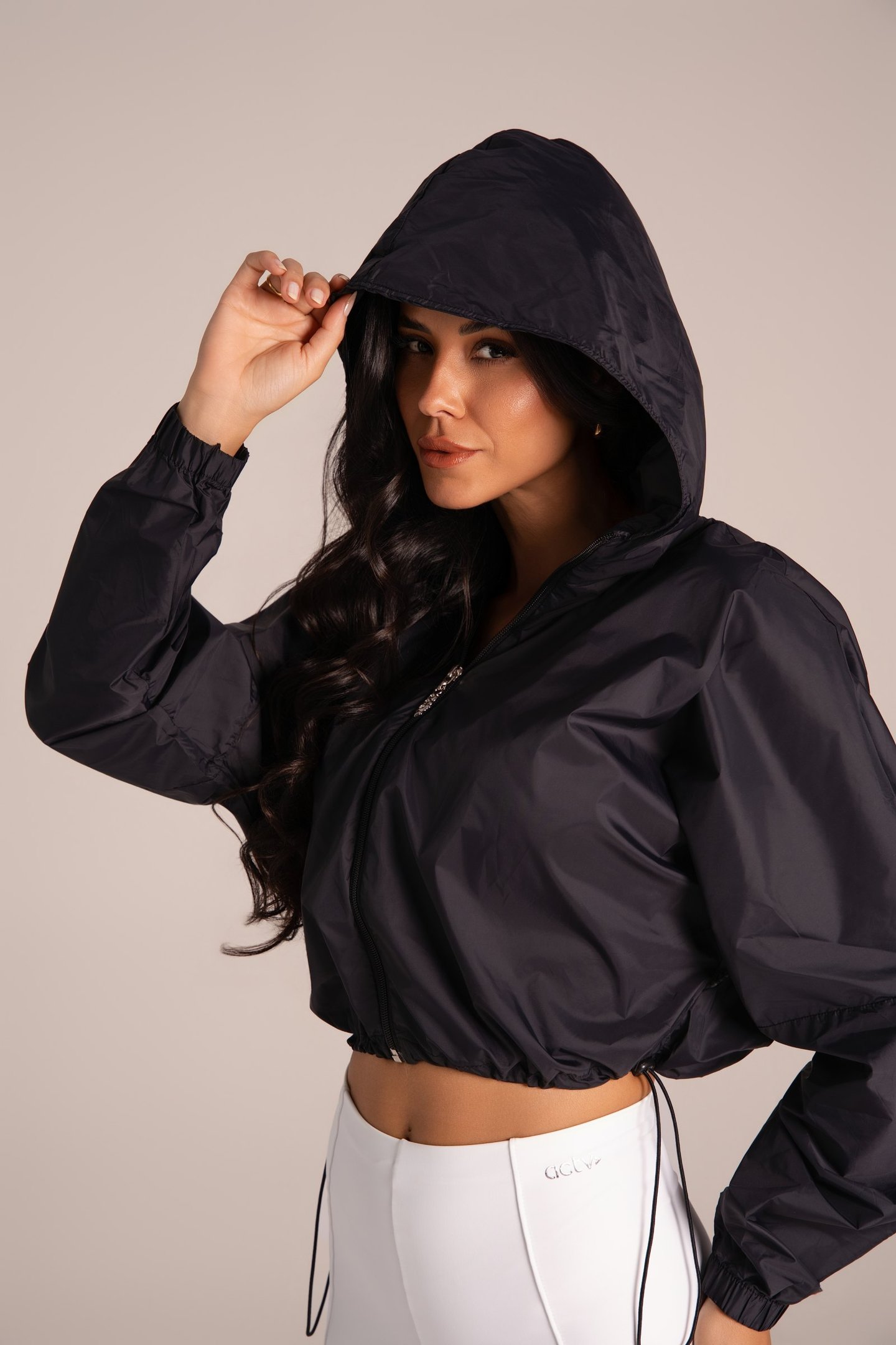 Jaqueta Corta Vento Feminina - Active Fitness Preto