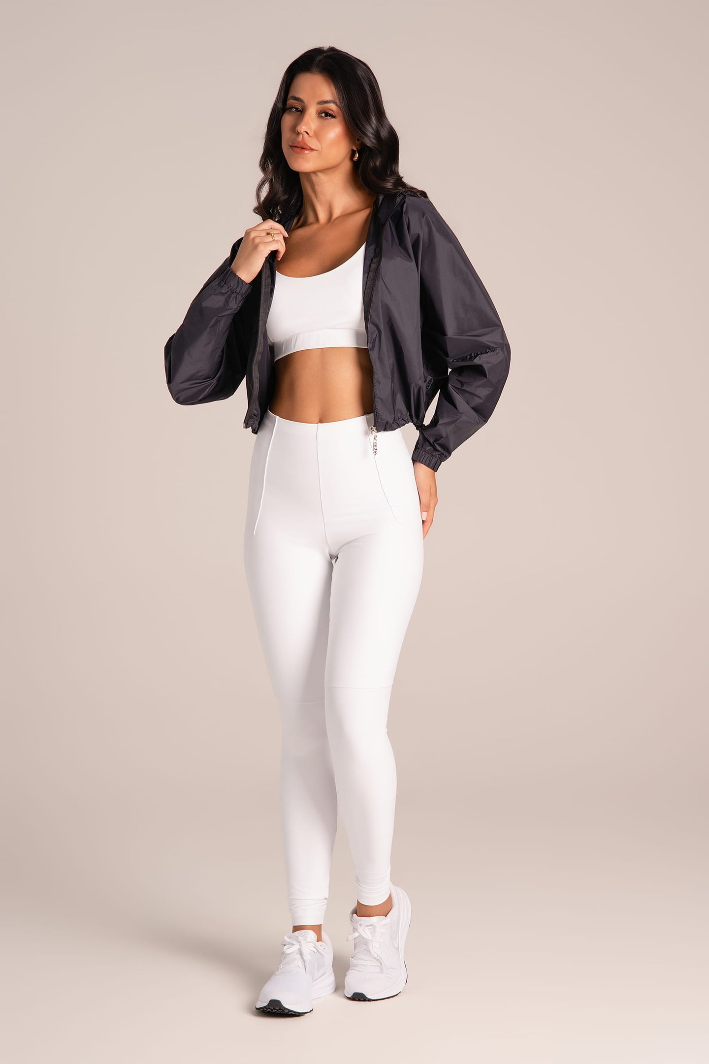 Jaqueta Corta Vento Feminina - Active Fitness Preto