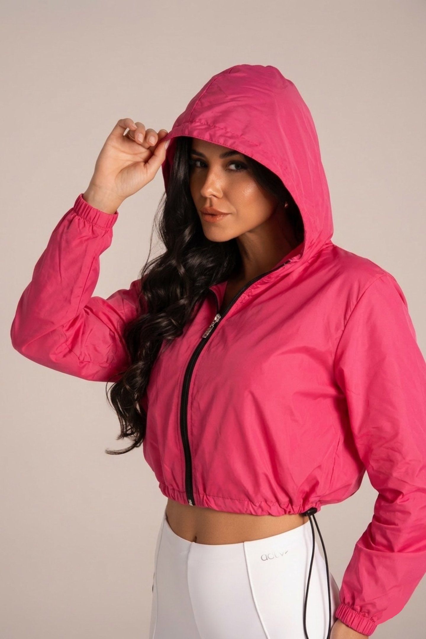 Jaqueta Corta Vento Feminina - Active Fitness Flor Jambo