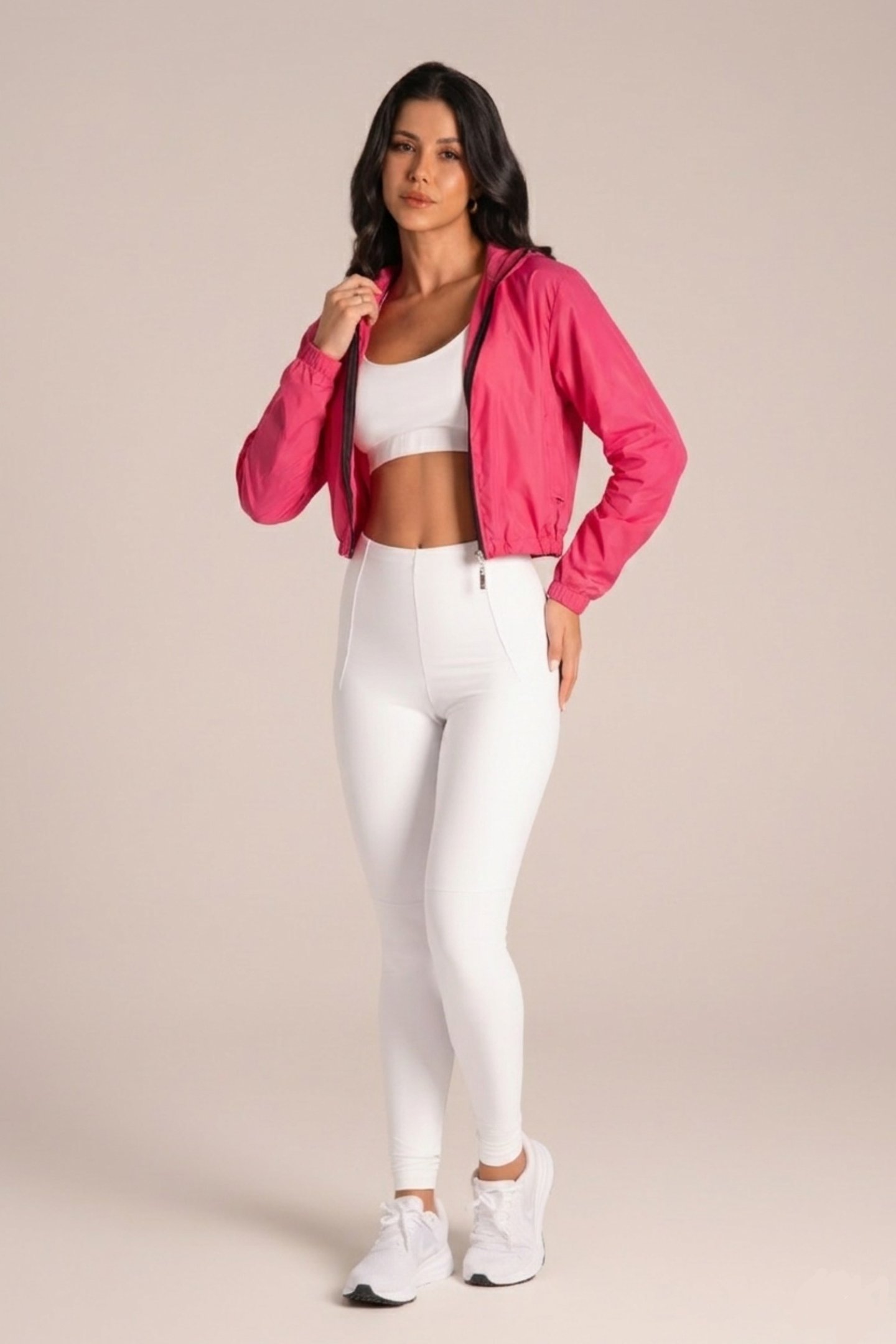 Jaqueta Corta Vento Feminina - Active Fitness Flor Jambo