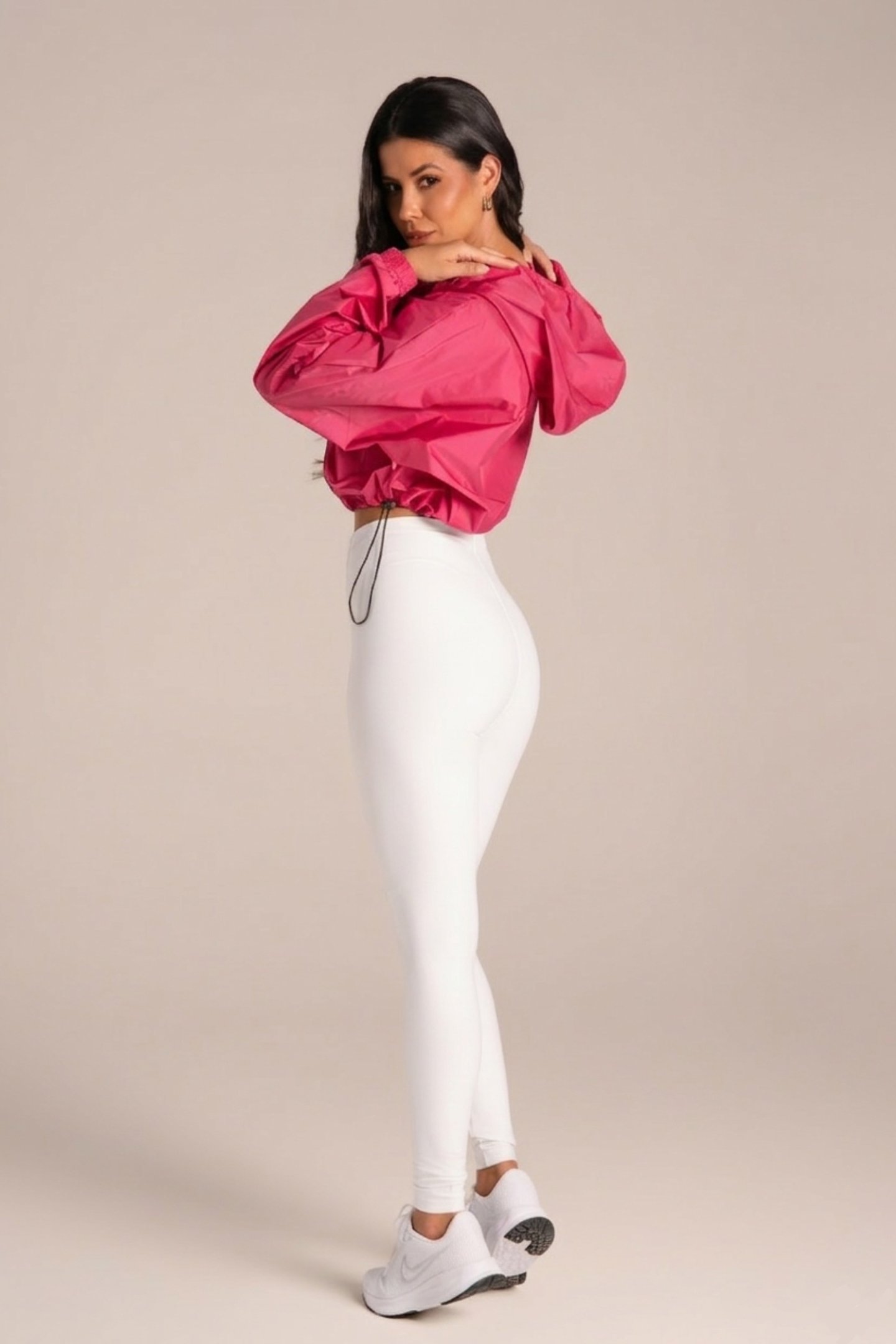 Jaqueta Corta Vento Feminina - Active Fitness Flor Jambo