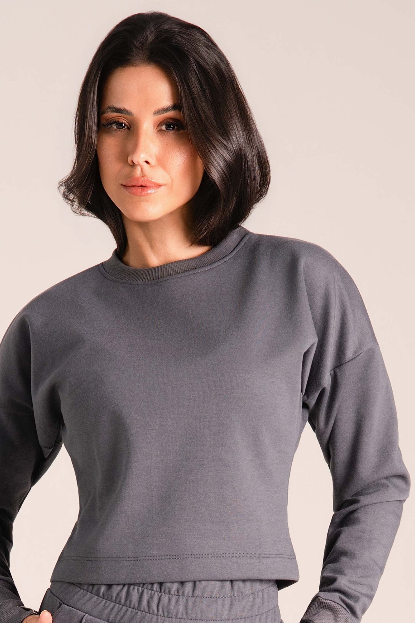 Moletom Iconic Soft - Moletom Premium Corte Moderno Chumbo