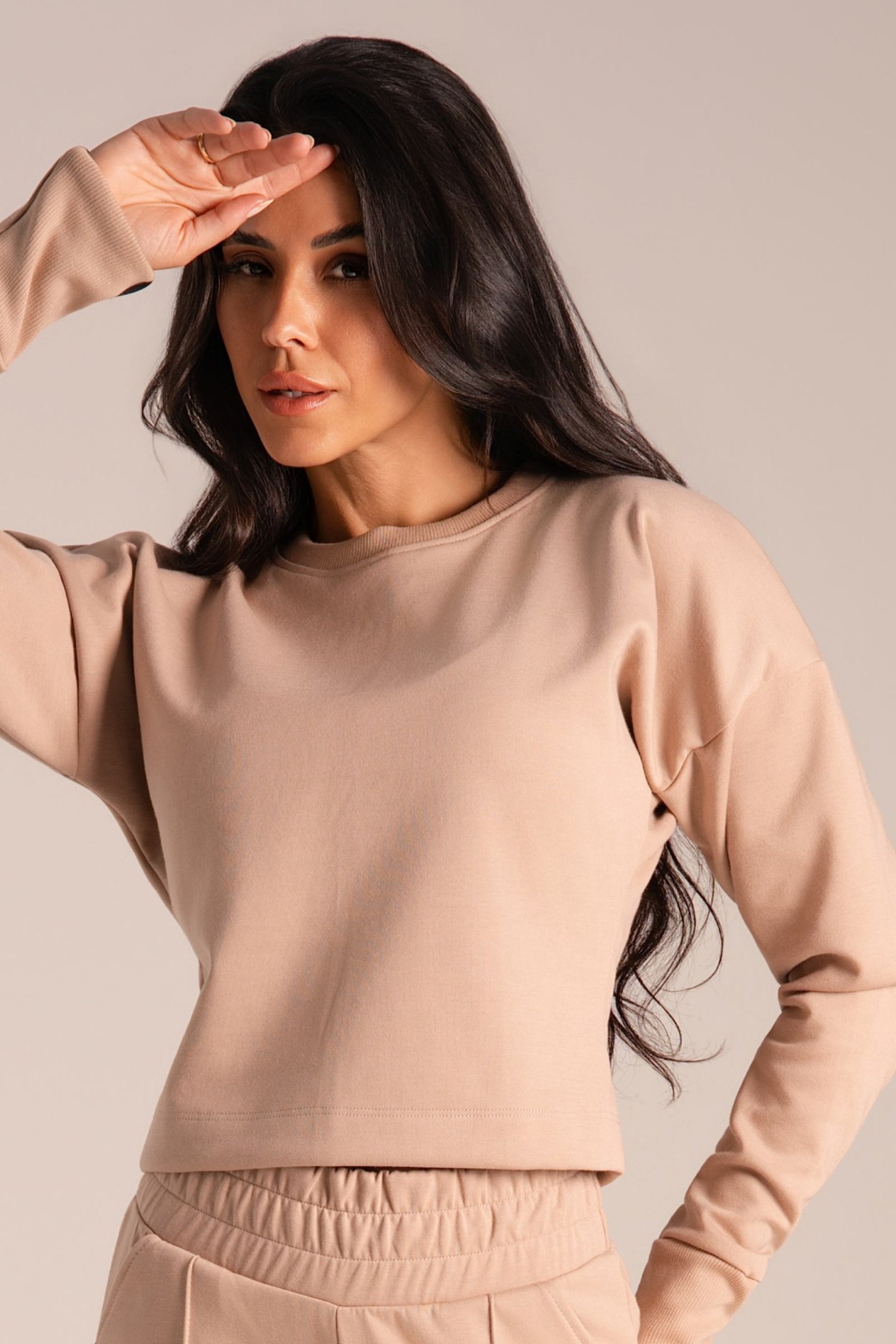 Moletom Iconic Soft - Moletom Premium Corte Moderno Areia No