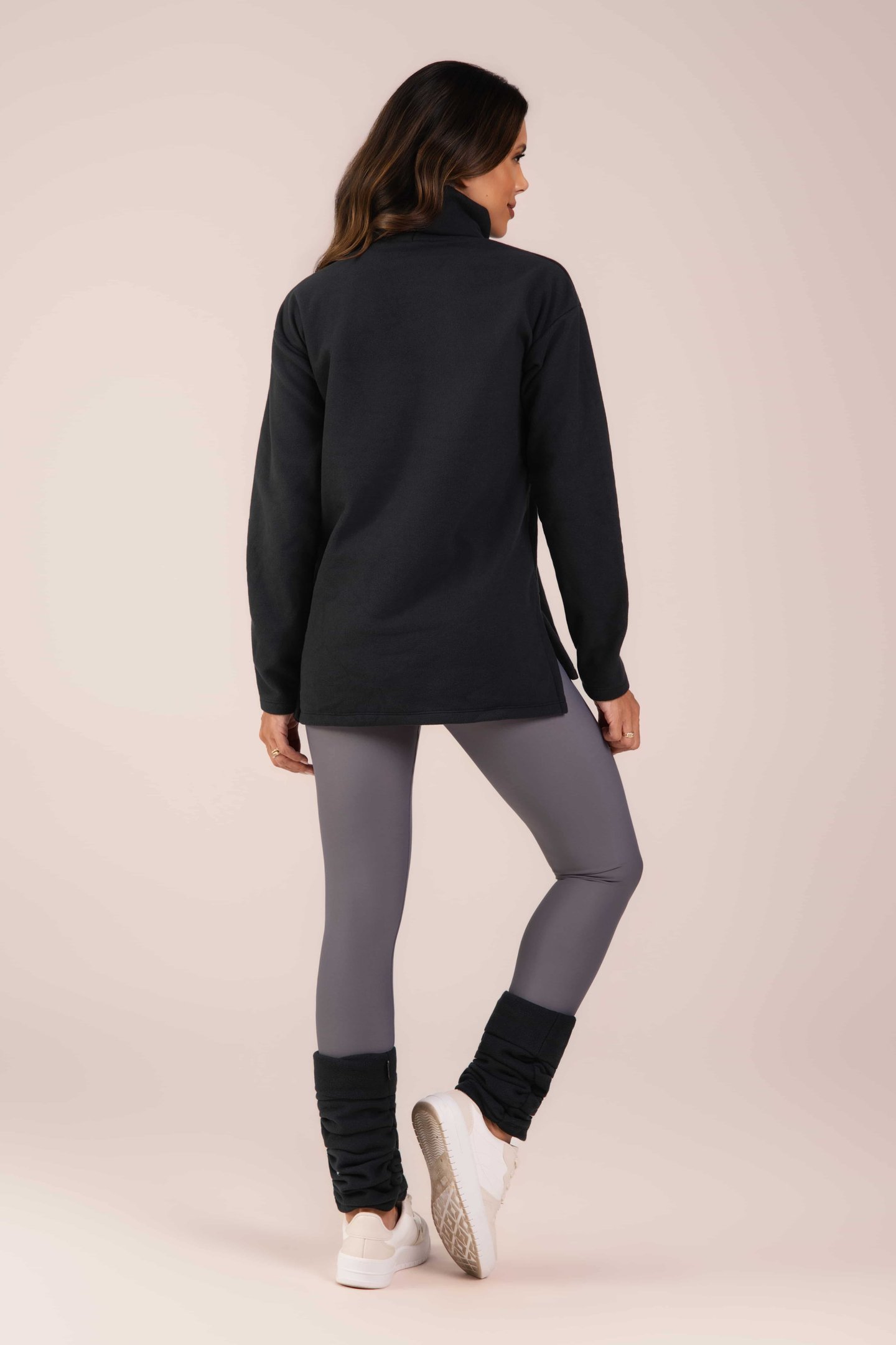 Blusa Fleece Thermo Feminina Warm Touch Preto