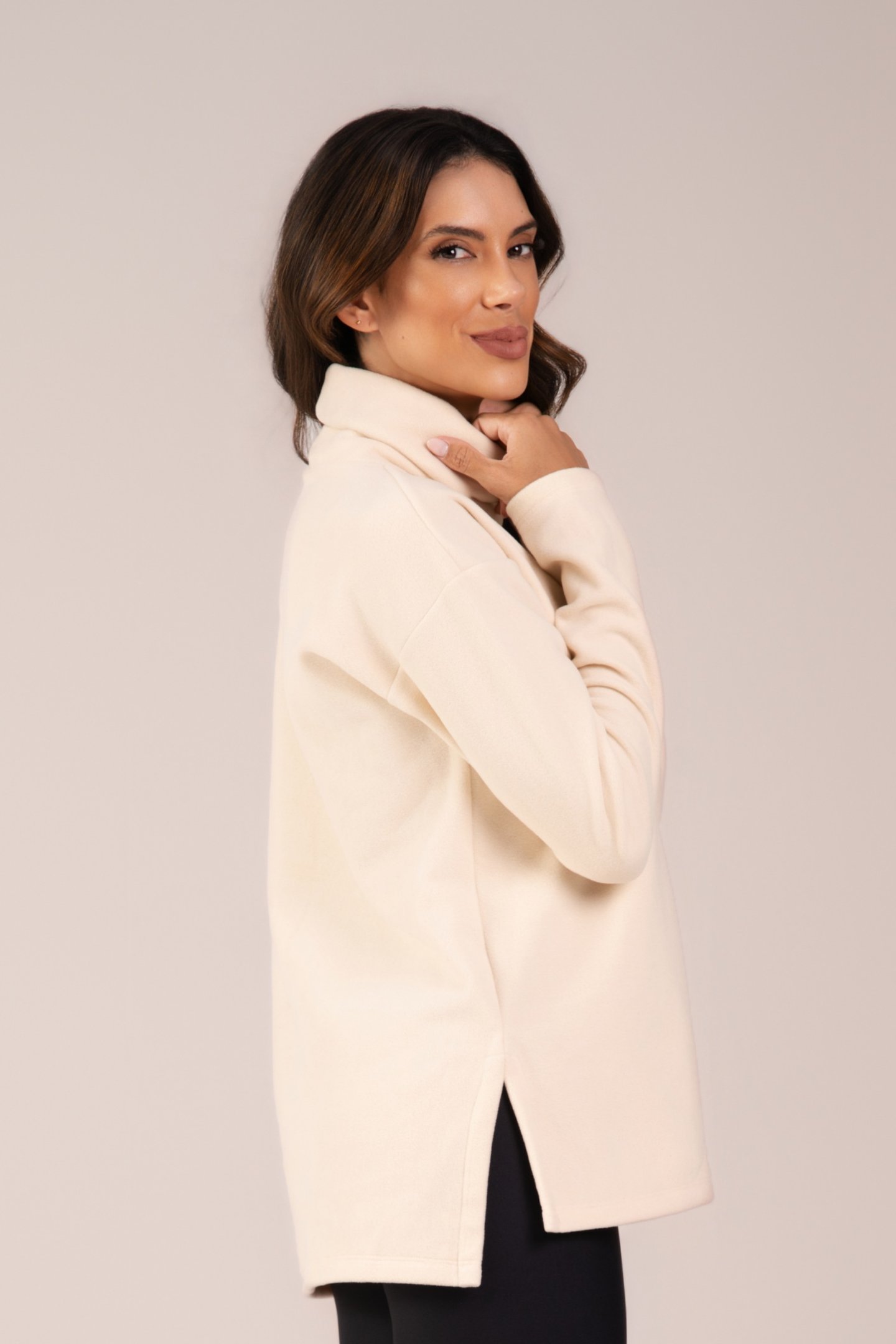 Blusa Fleece Thermo Feminina Warm Touch Floco De Aveia
