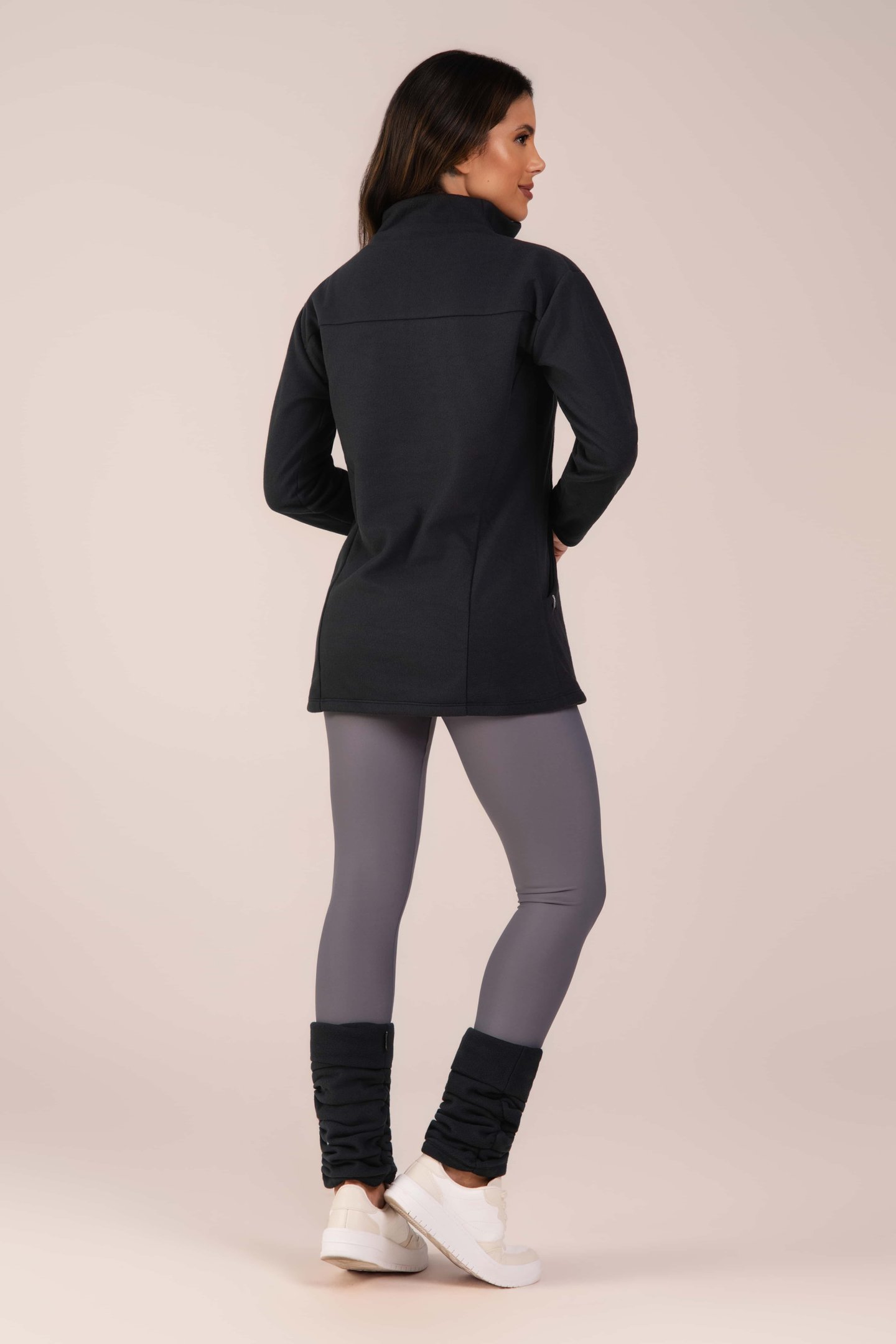 Blusa Fleece Thermo Feminina SoftMotion Preto