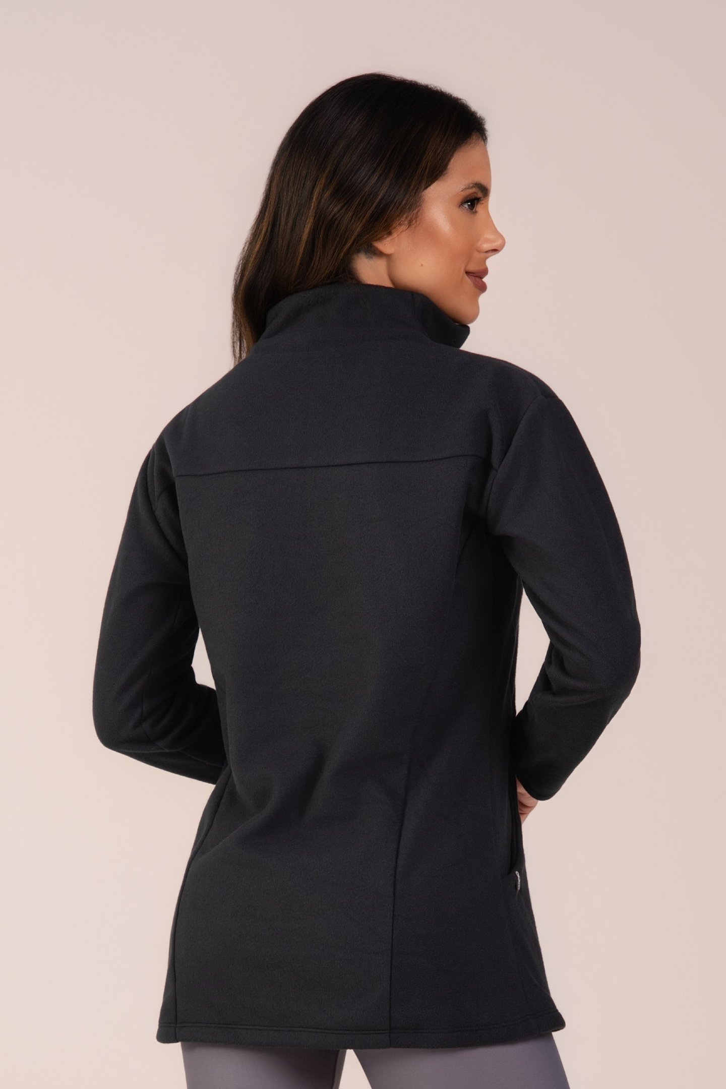 Blusa Fleece Thermo Feminina SoftMotion Preto