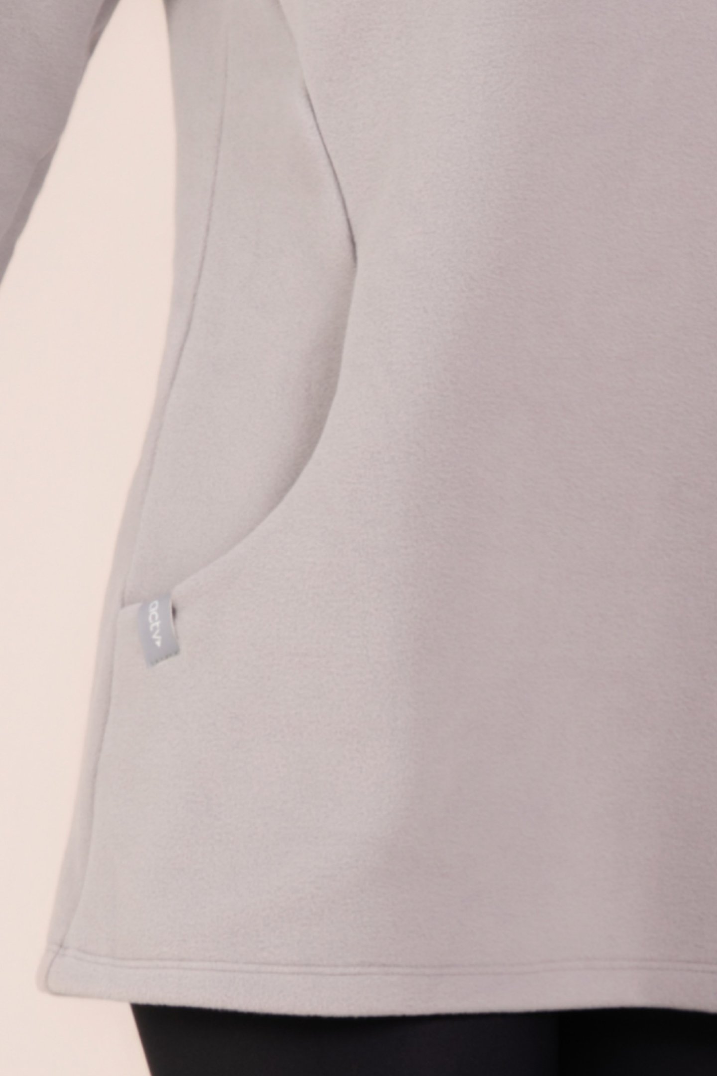 Blusa Fleece Thermo Feminina SoftMotion Cinza Urbano