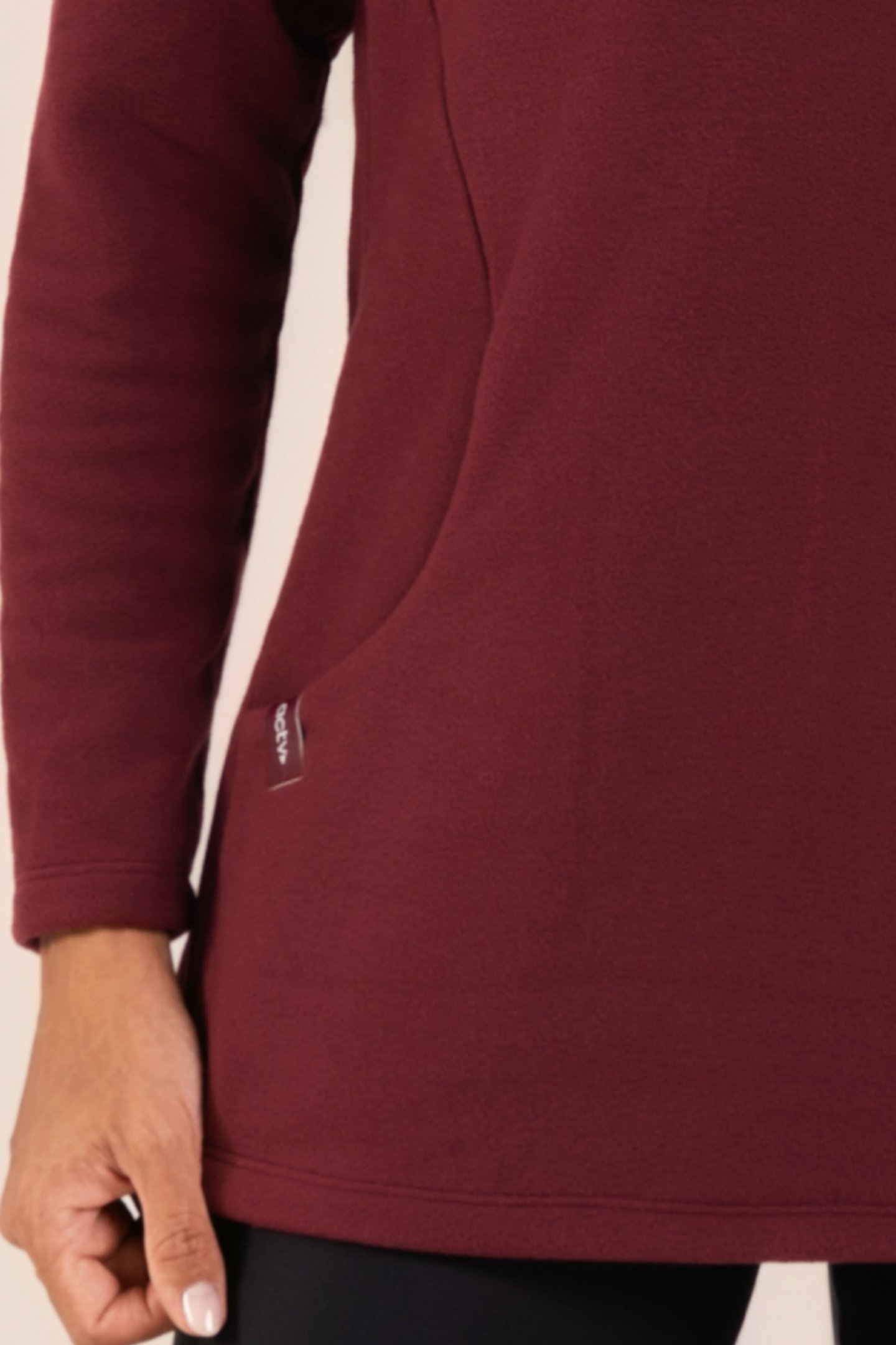 Blusa Fleece Thermo Feminina SoftMotion Vinho Imperial