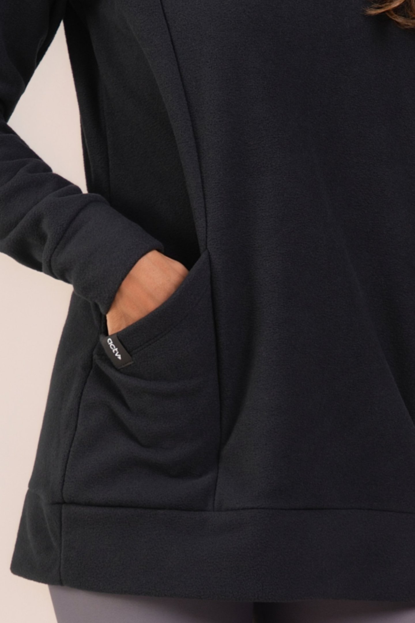 Blusão Fleece Thermo Feminina Urban Comfort Preto