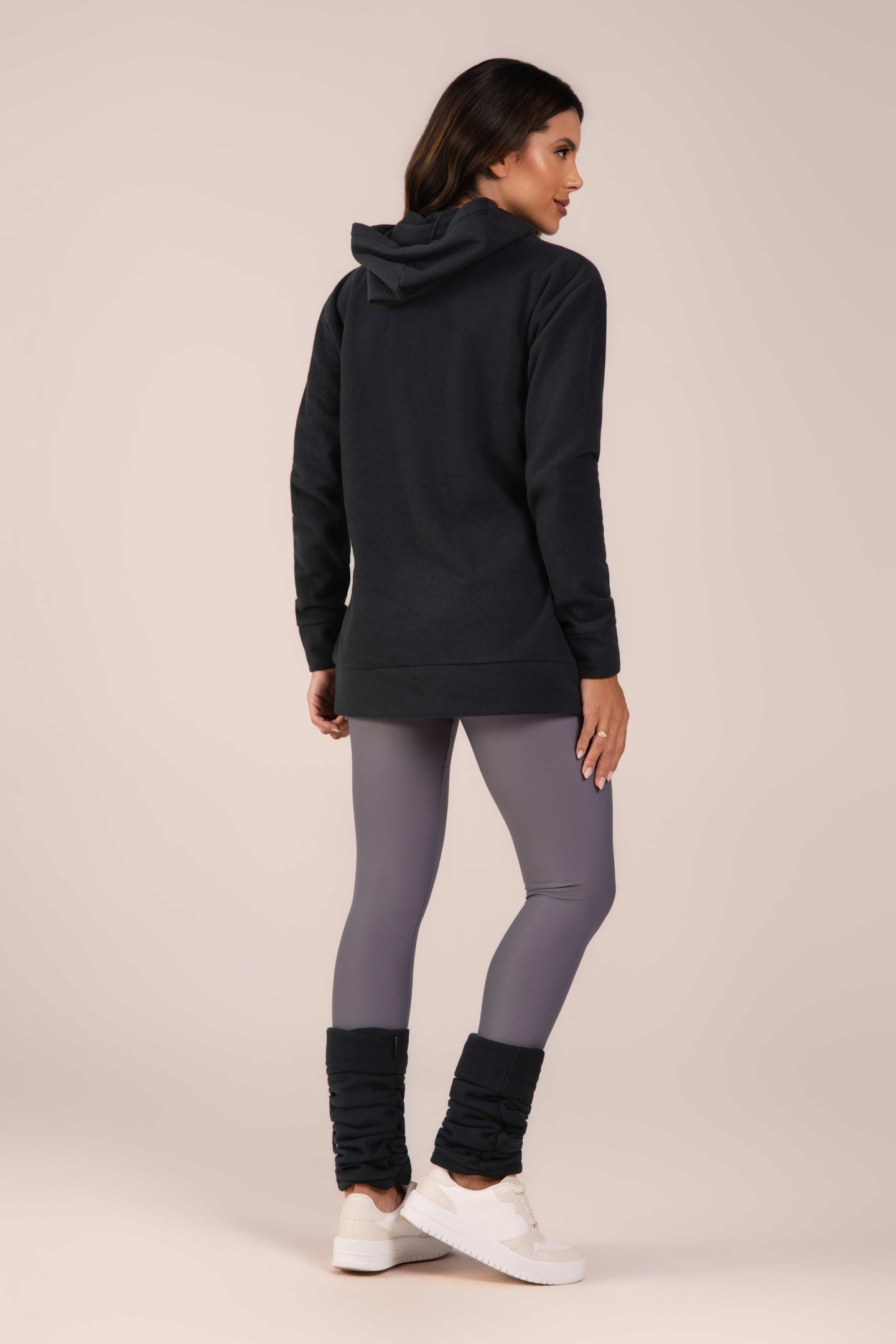 Blusão Fleece Thermo Feminina Urban Comfort Preto