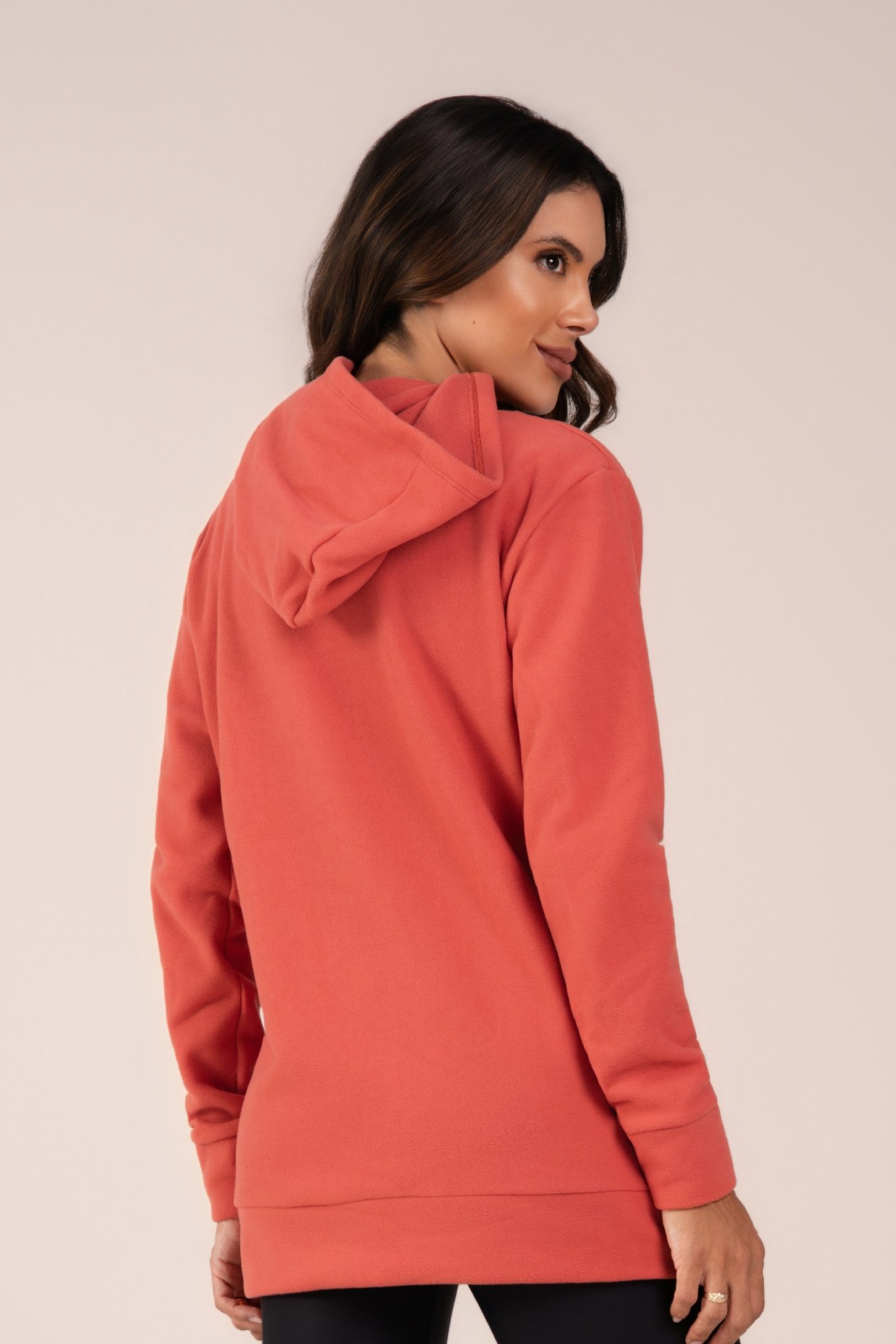 Blusão Fleece Thermo Feminina Urban Comfort Terracota