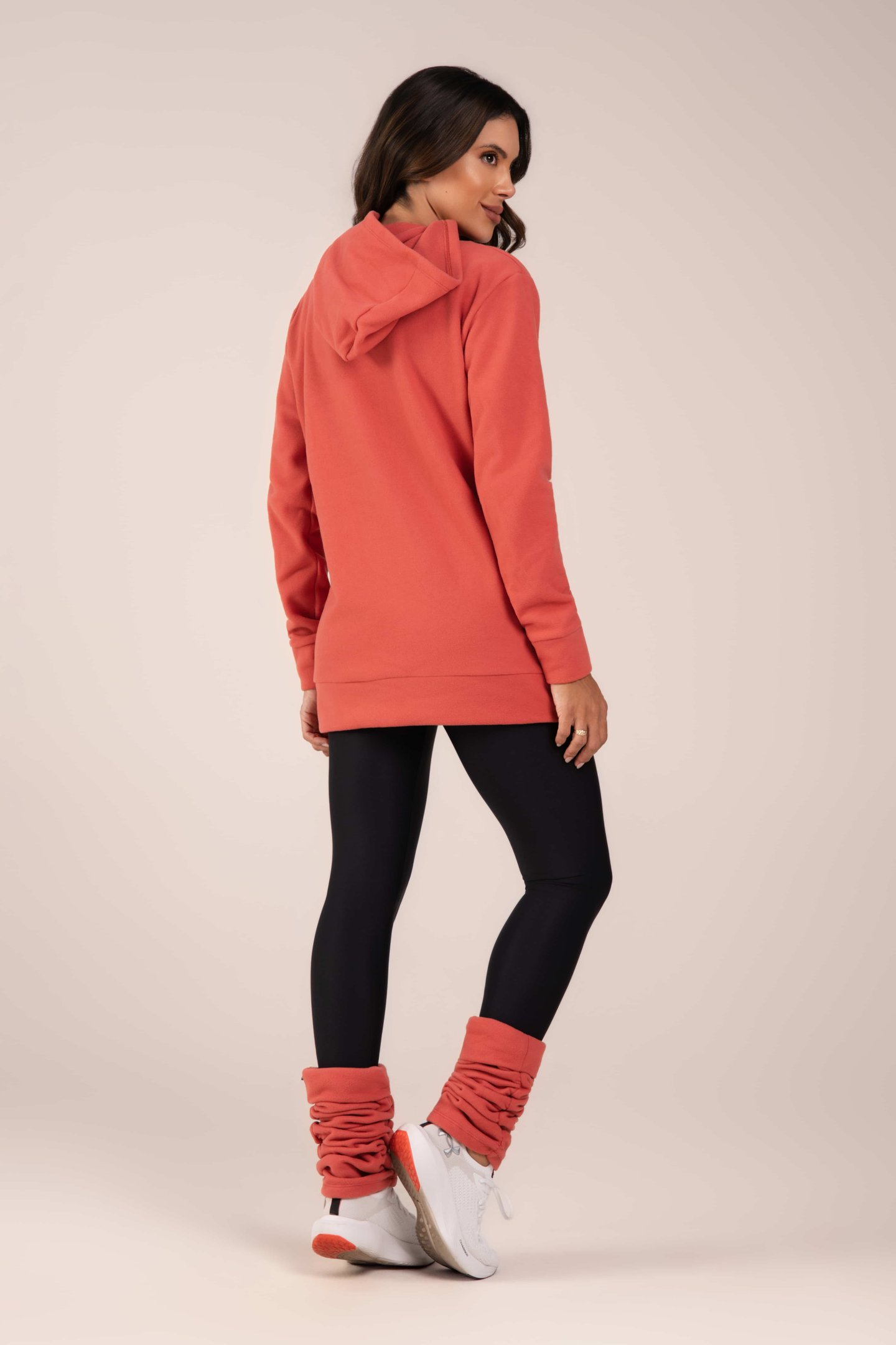 Blusão Fleece Thermo Feminina Urban Comfort Terracota