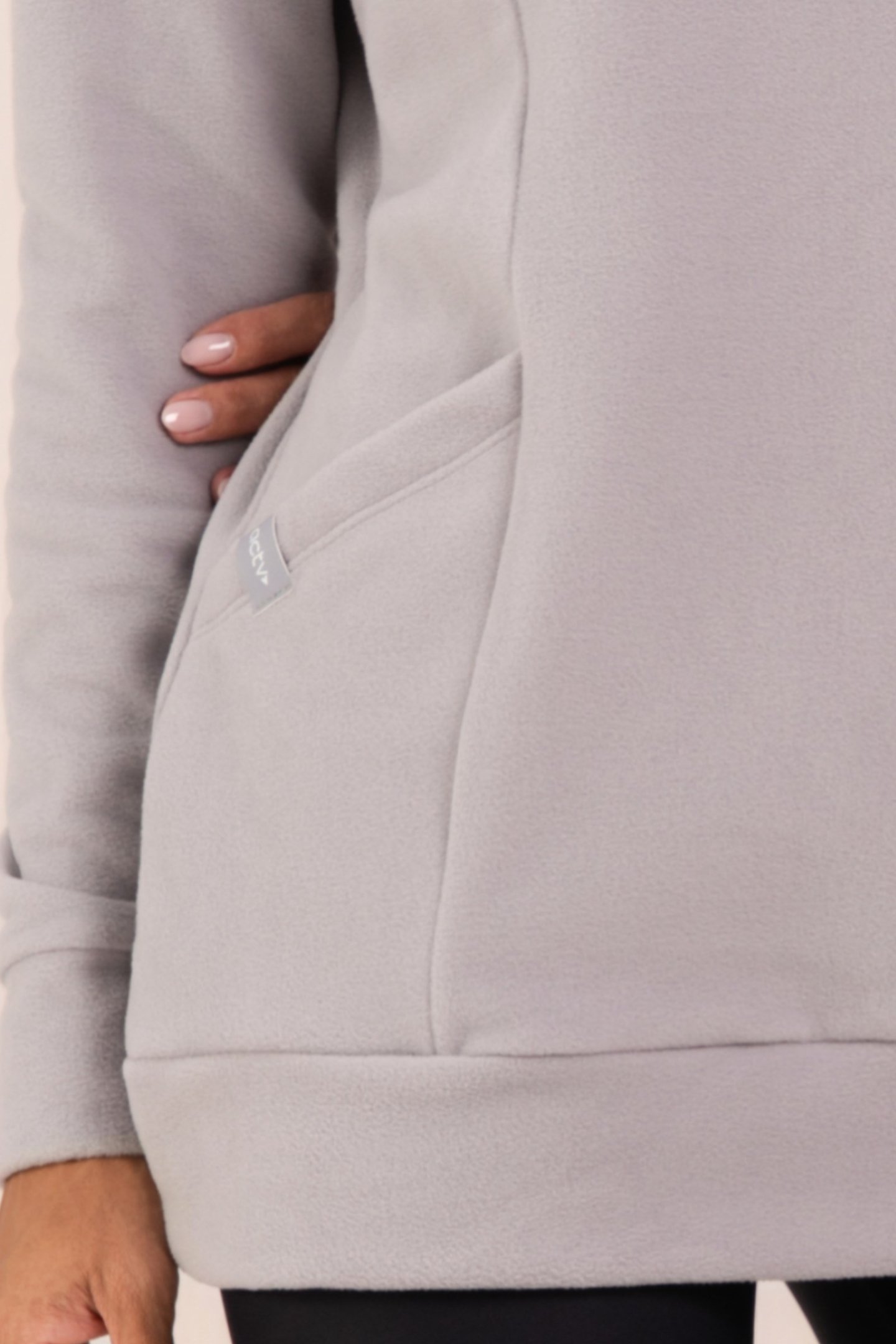 Blusão Fleece Thermo Feminina Urban Comfort Cinza Urbano