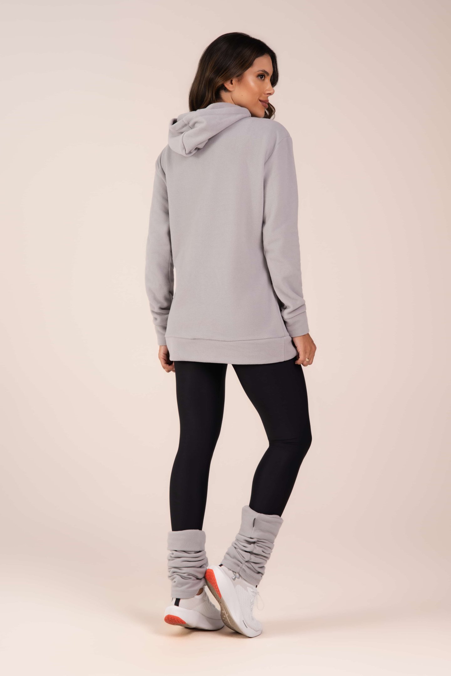 Blusão Fleece Thermo Feminina Urban Comfort Cinza Urbano