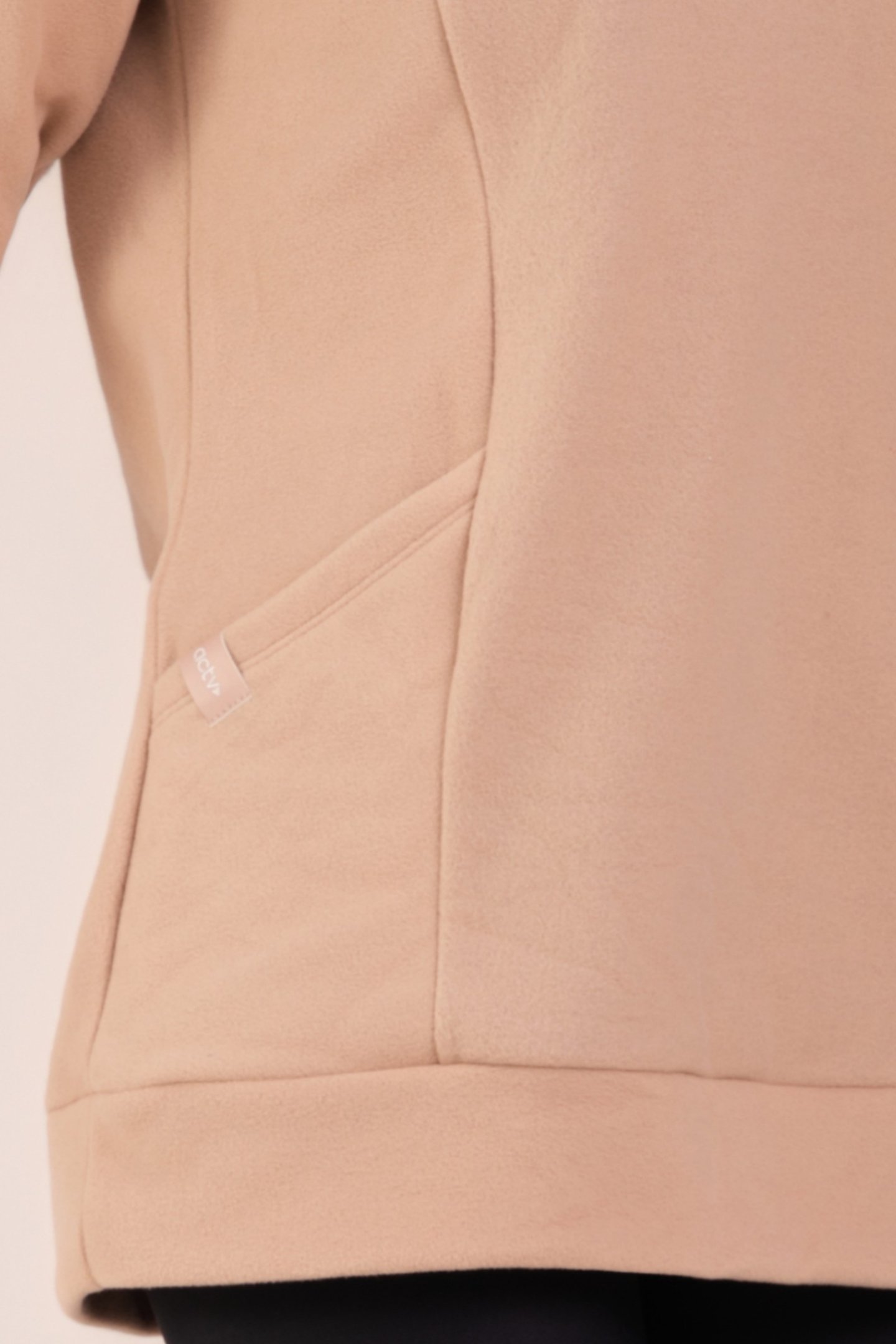 Blusão Fleece Thermo Feminina Urban Comfort Bege Suico