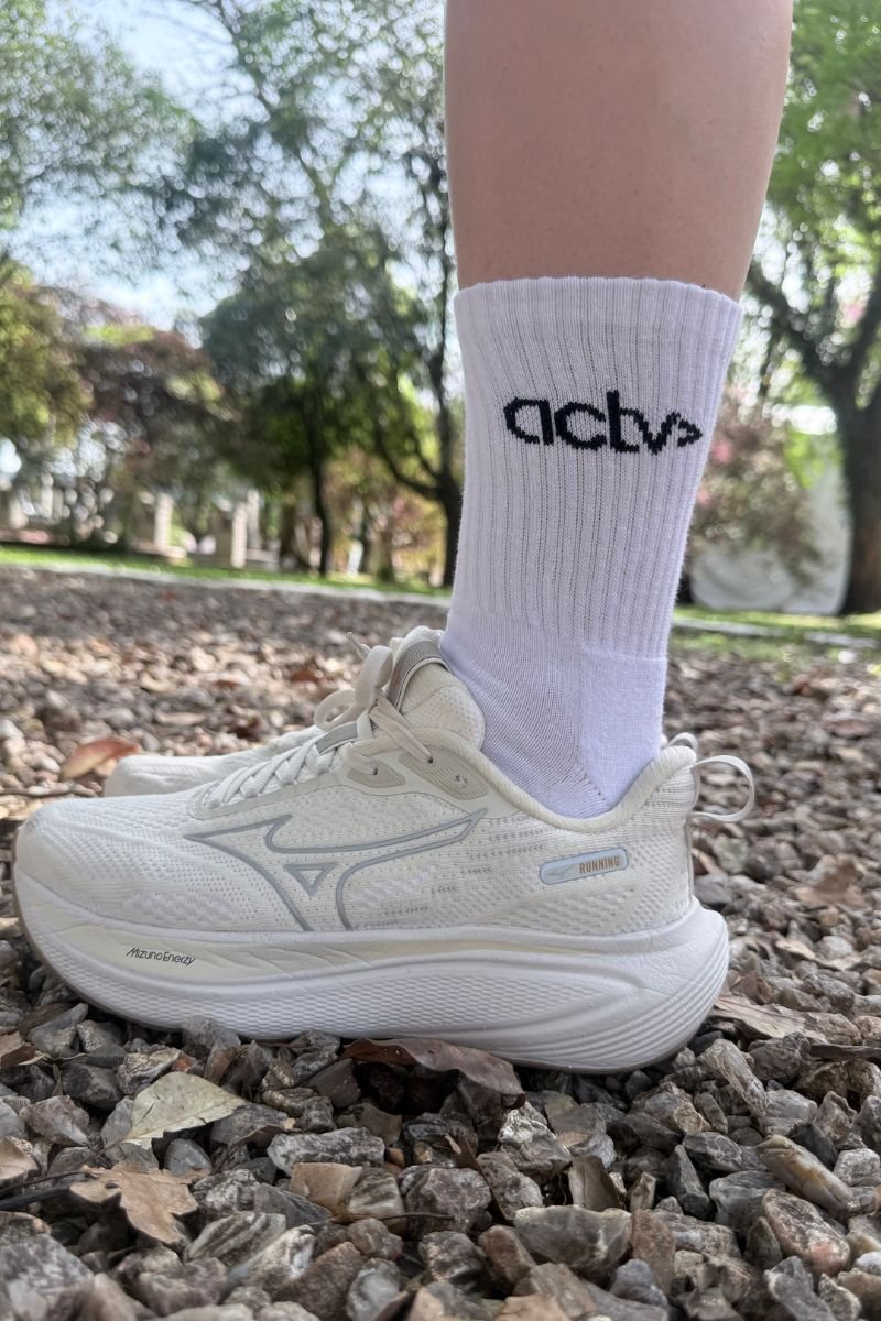 MEIA ACTIVE CANO ALTO 34/39 Branco/preto