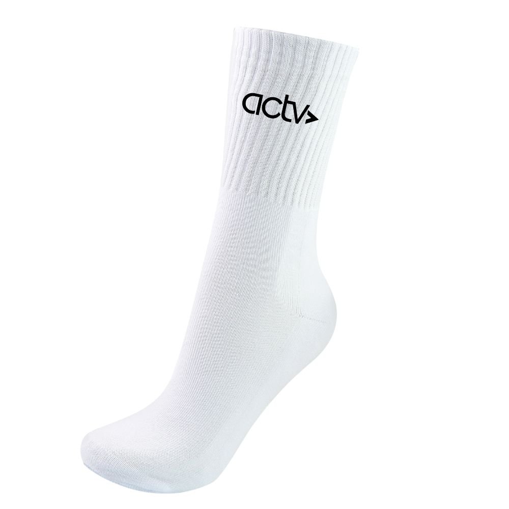 MEIA ACTIVE CANO ALTO 34/39 Branco/preto
