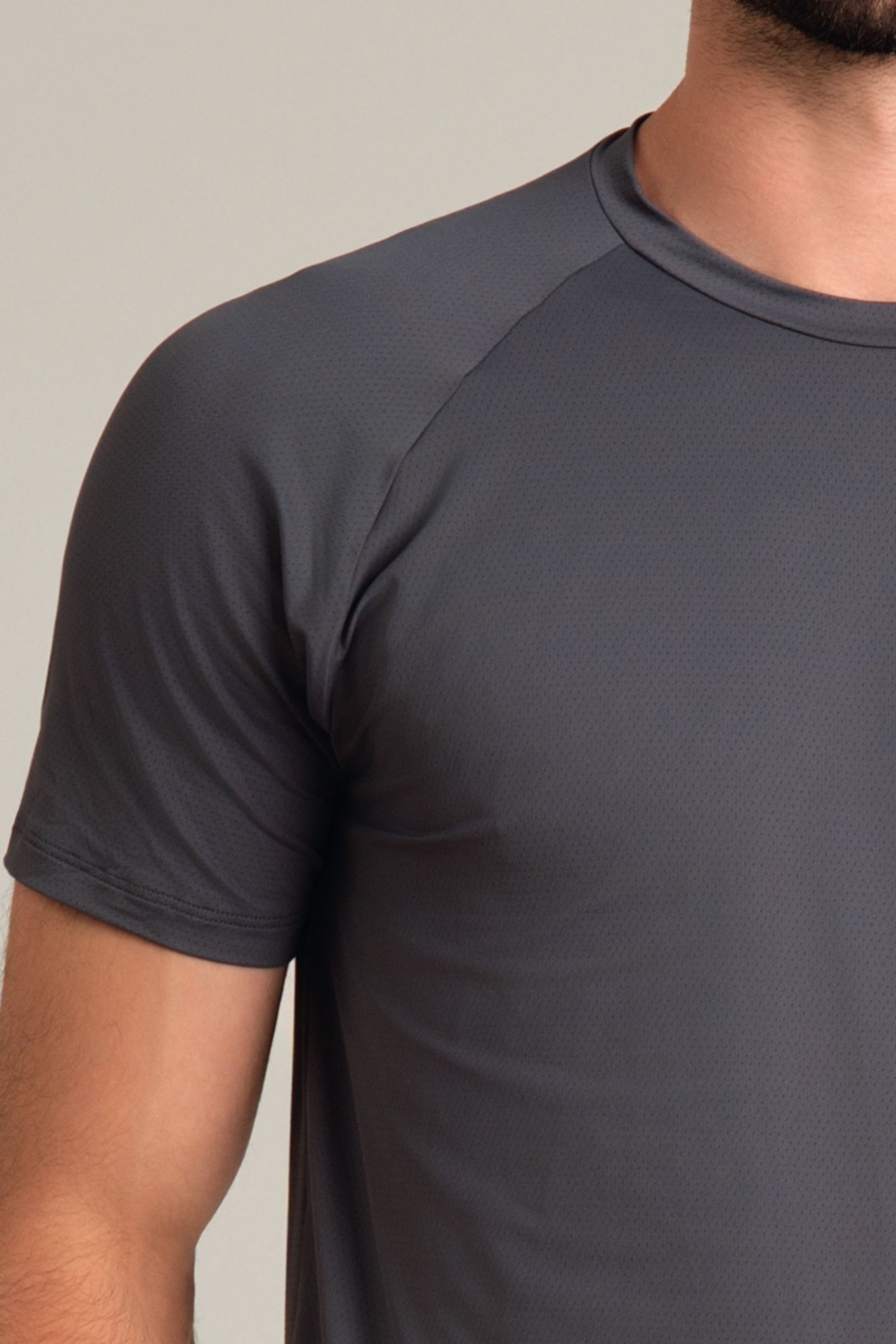 Camiseta Dry Fit Masculina Poliamida Chumbo