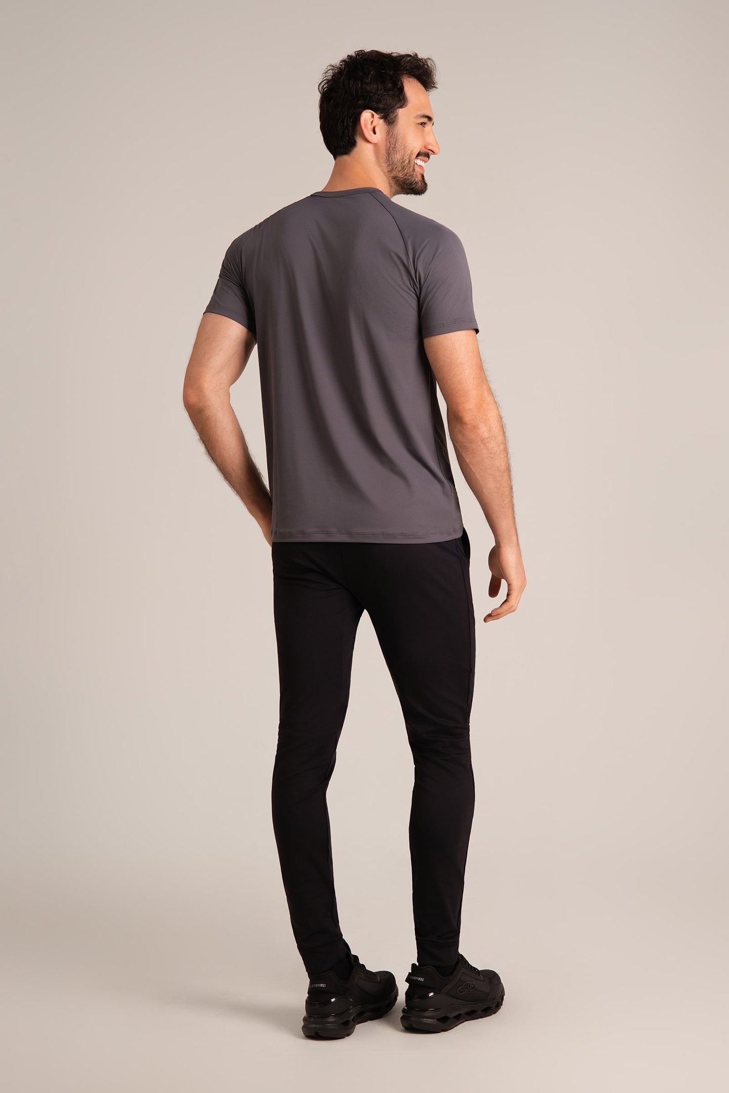 Camiseta Dry Fit Masculina Poliamida Chumbo