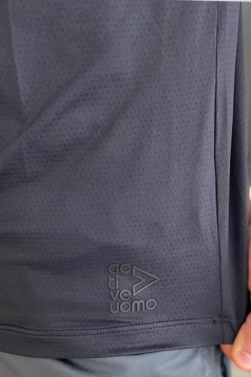 Camiseta Dry Fit Masculina Poliamida Preto