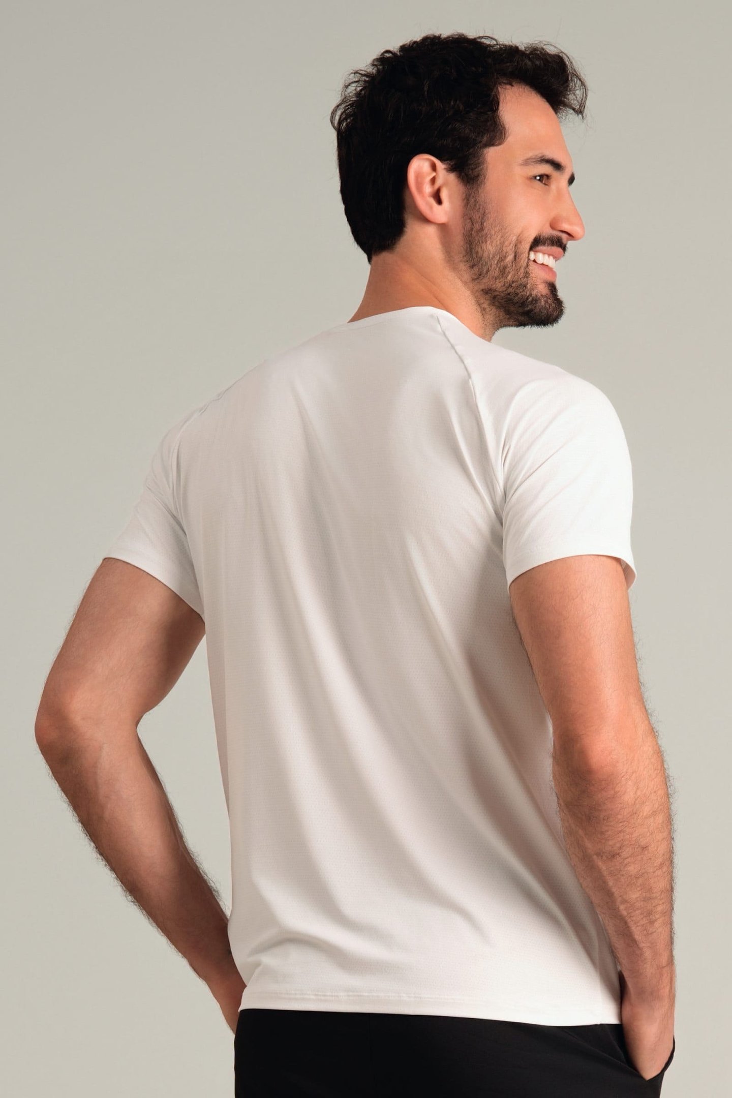 Camiseta Dry Fit Masculina Poliamida Branco