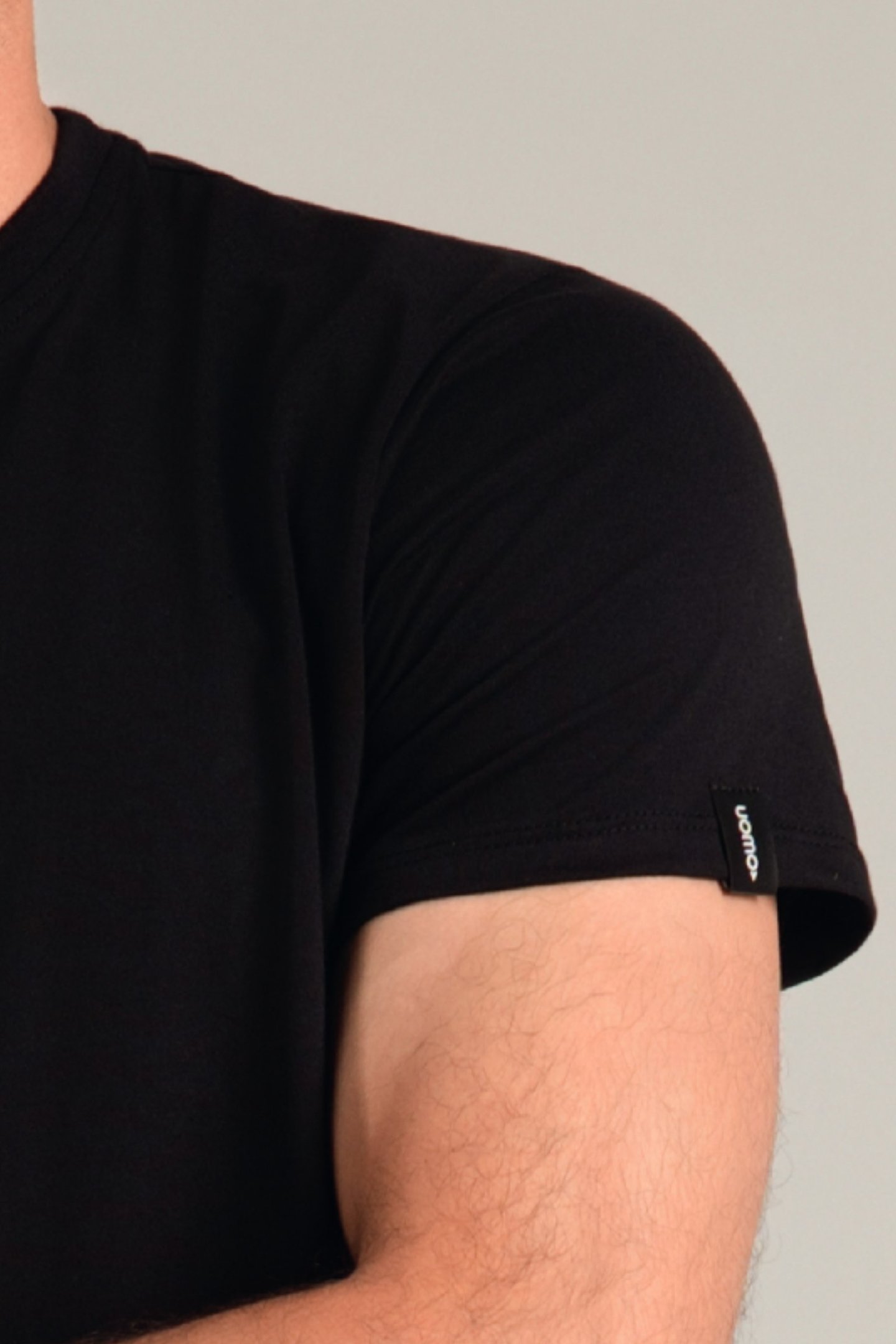 T-Shirt Masculina Básica Premium 100% Algodão Preto