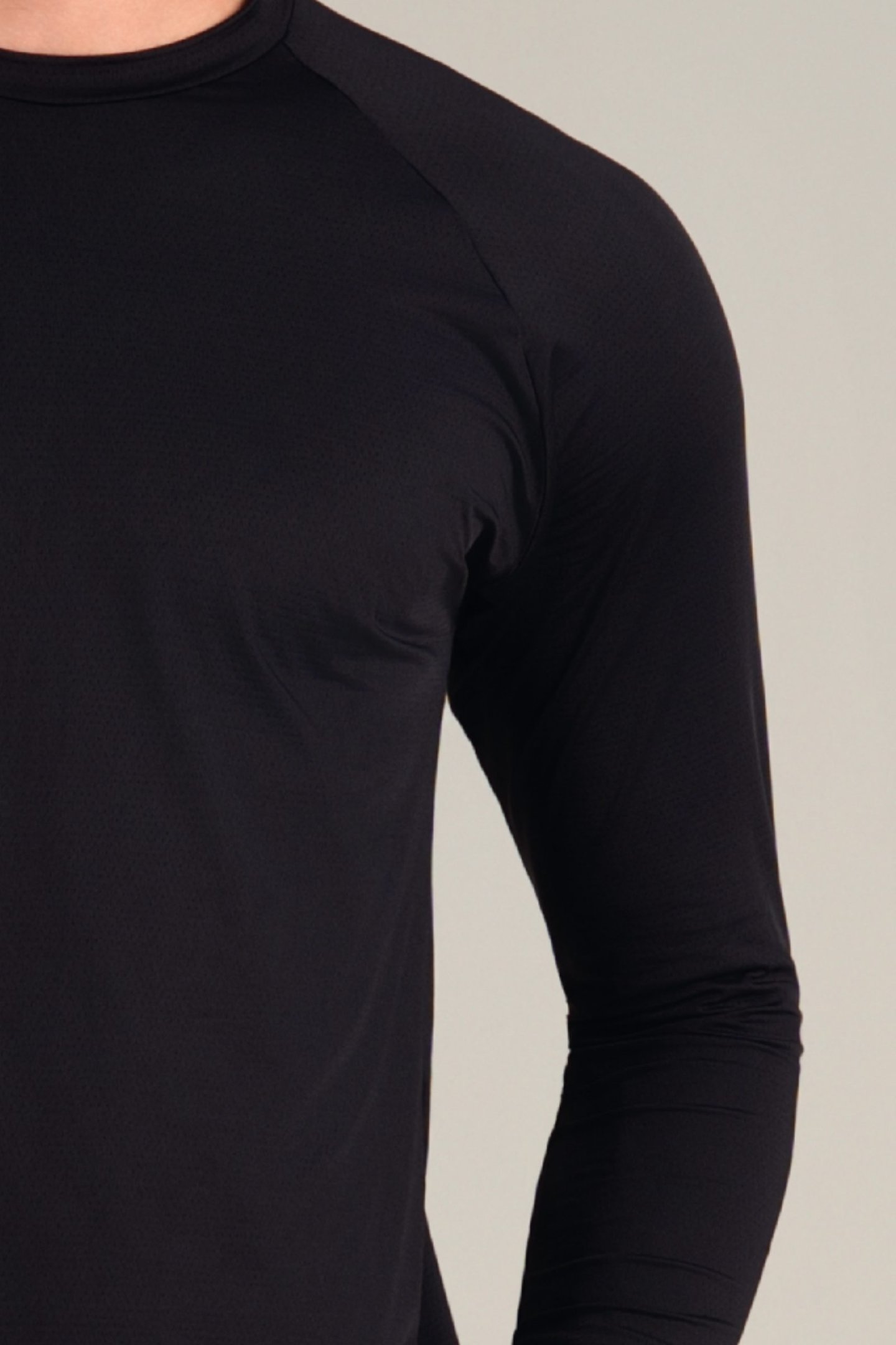 Camiseta Masculina Dry Fit Manga Longa Preto