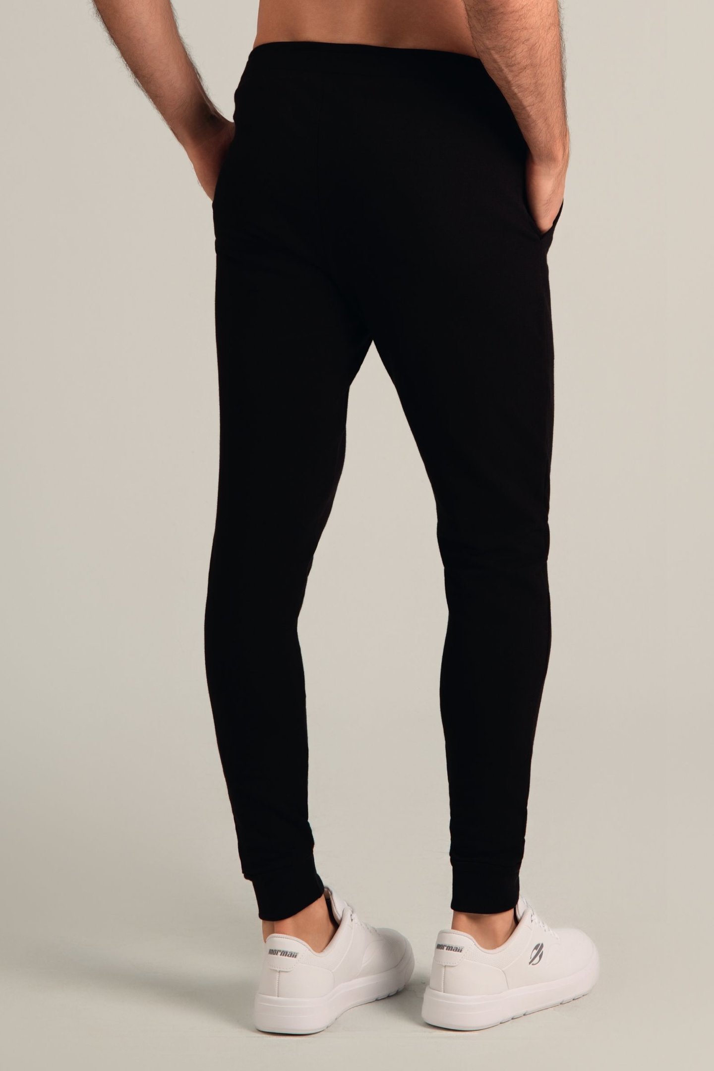 Calça Jogger Moletinho Leve Masculina Preto