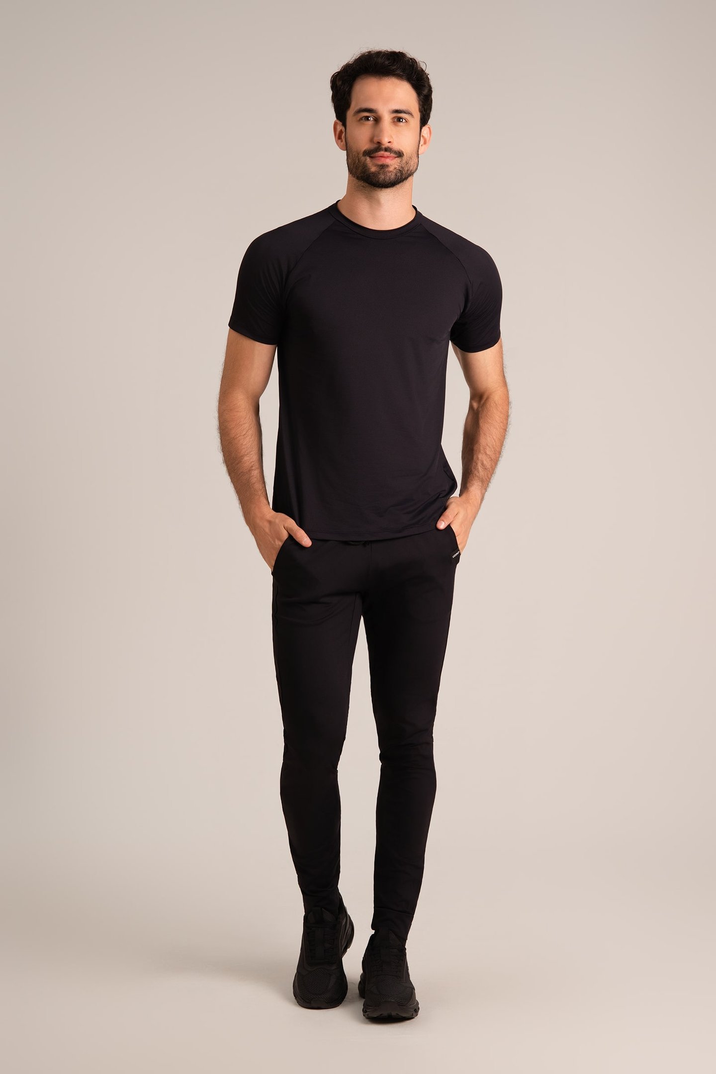 Calça Jogger Athleisure Poliamida Preto