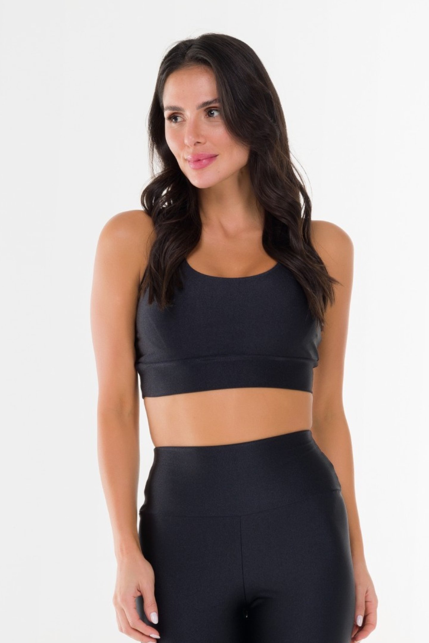 Conjunto Feminino Fitness Gloss Up Preto