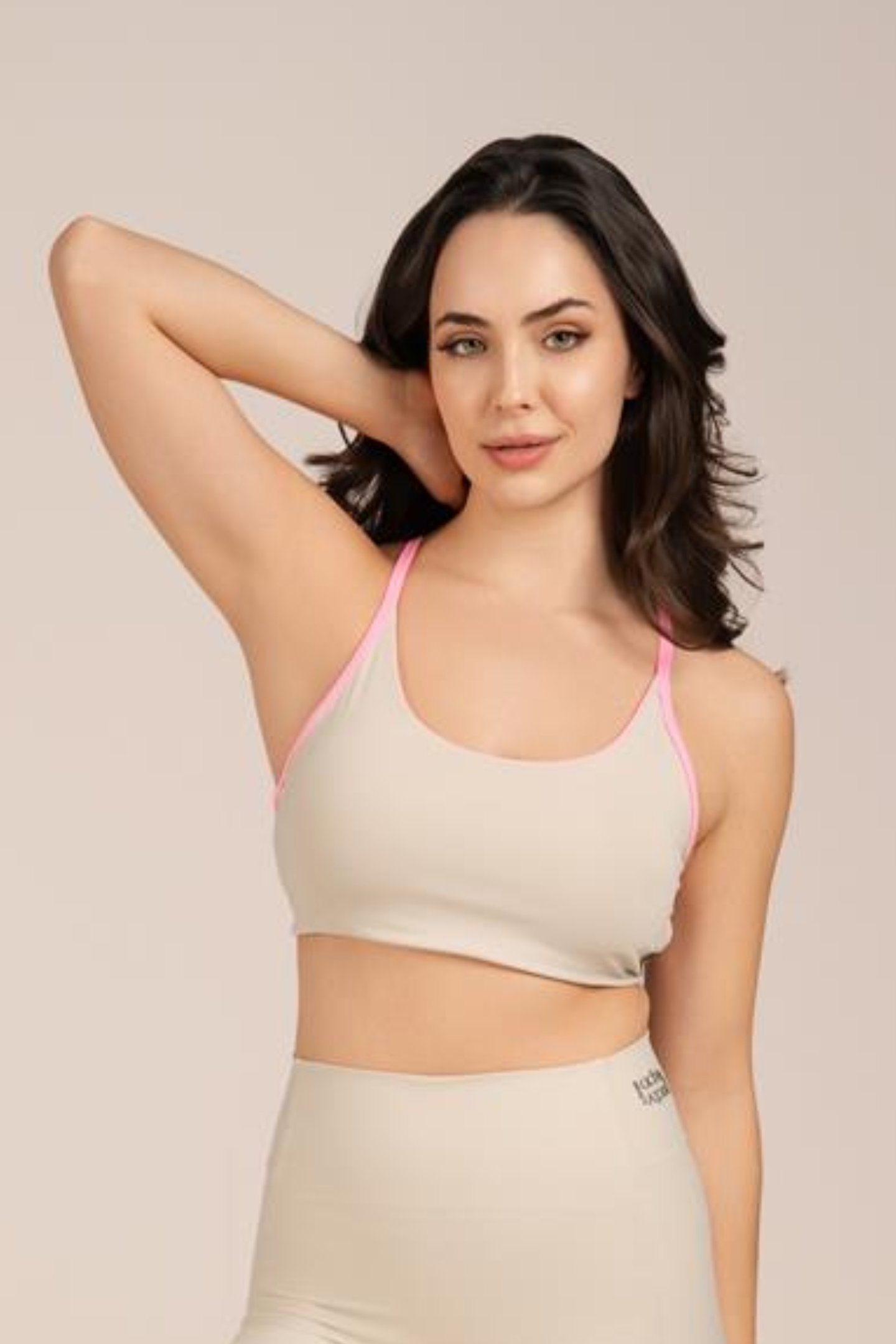 Conjunto Feminino Fitness Compress Luna/confete