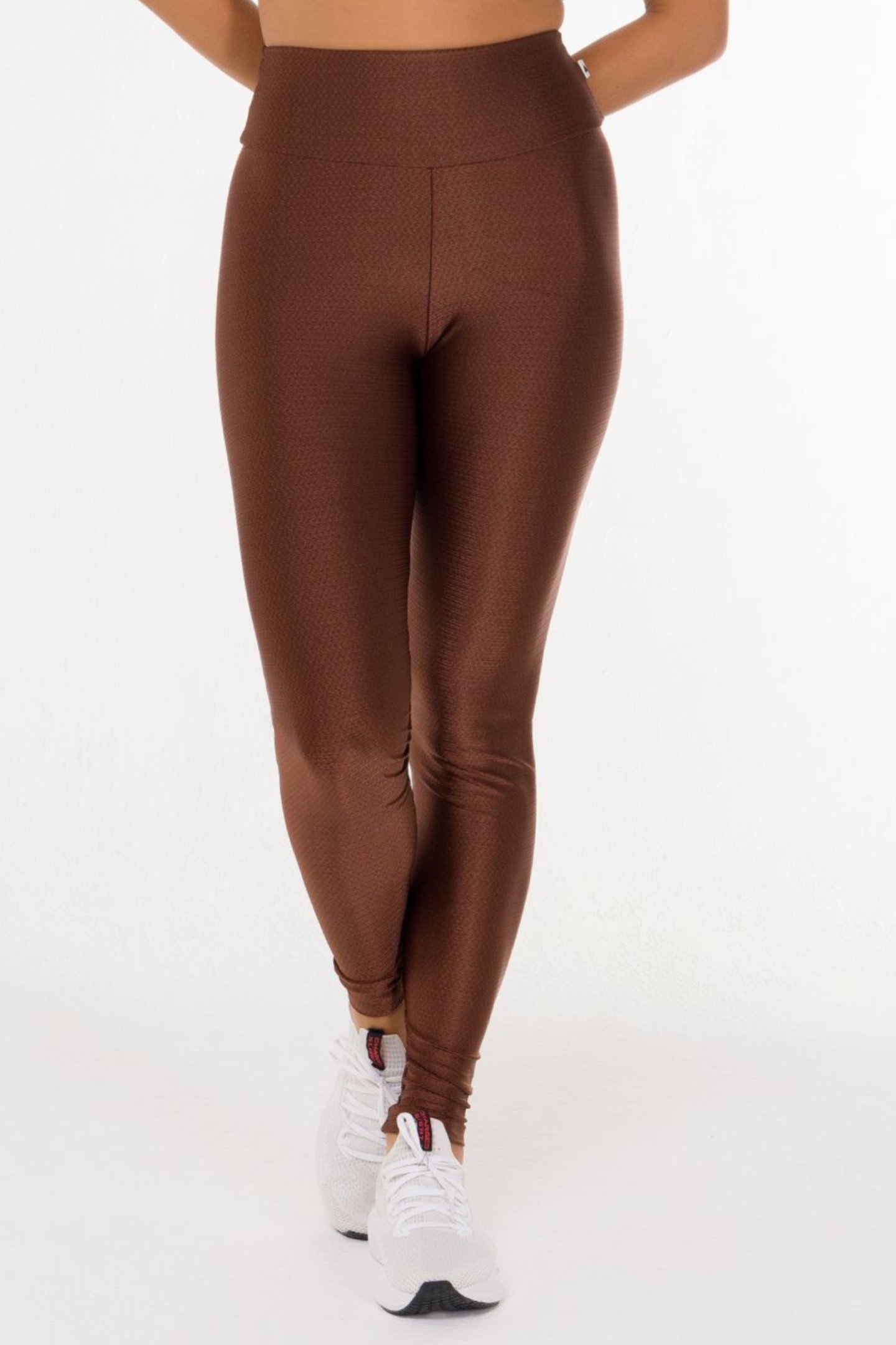 Conjunto Feminino Fitness Glossy Coffee