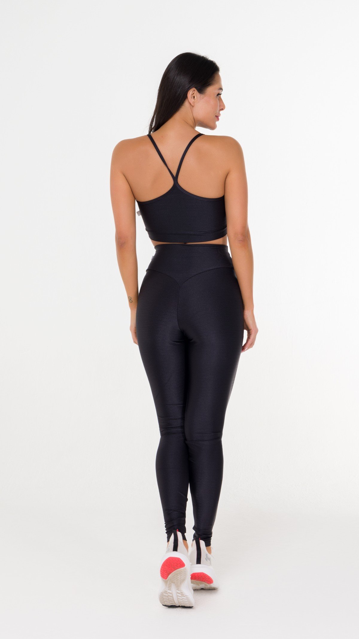 Conjunto Feminino Fitness Glossy Preto
