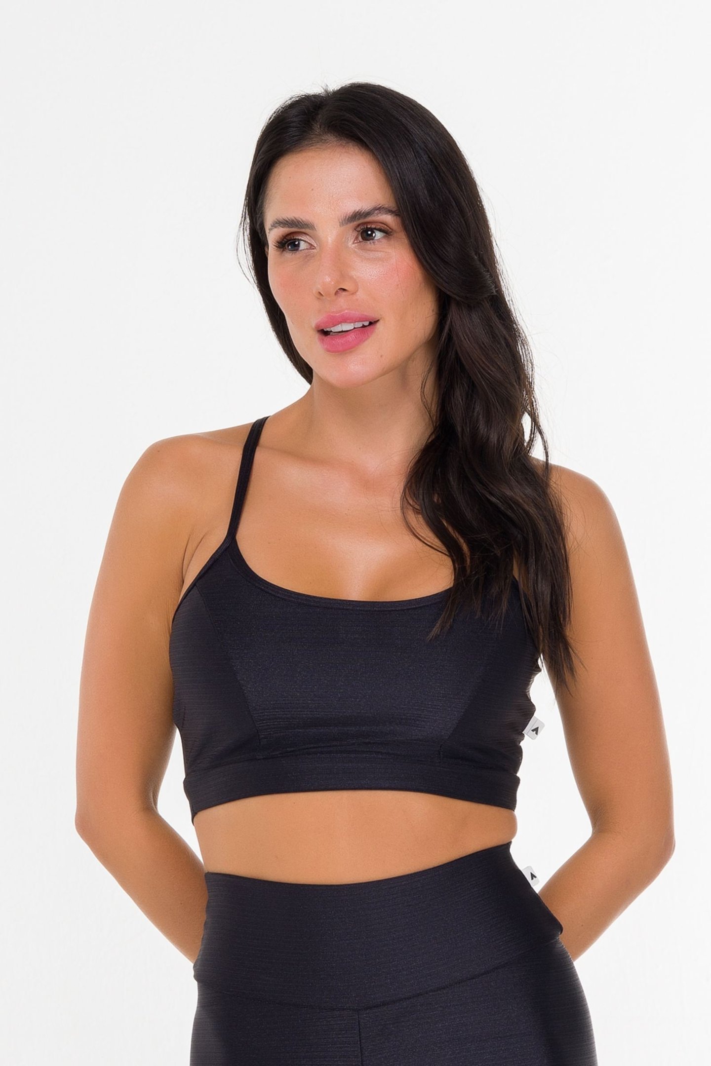 Conjunto Feminino Fitness Glossy Preto