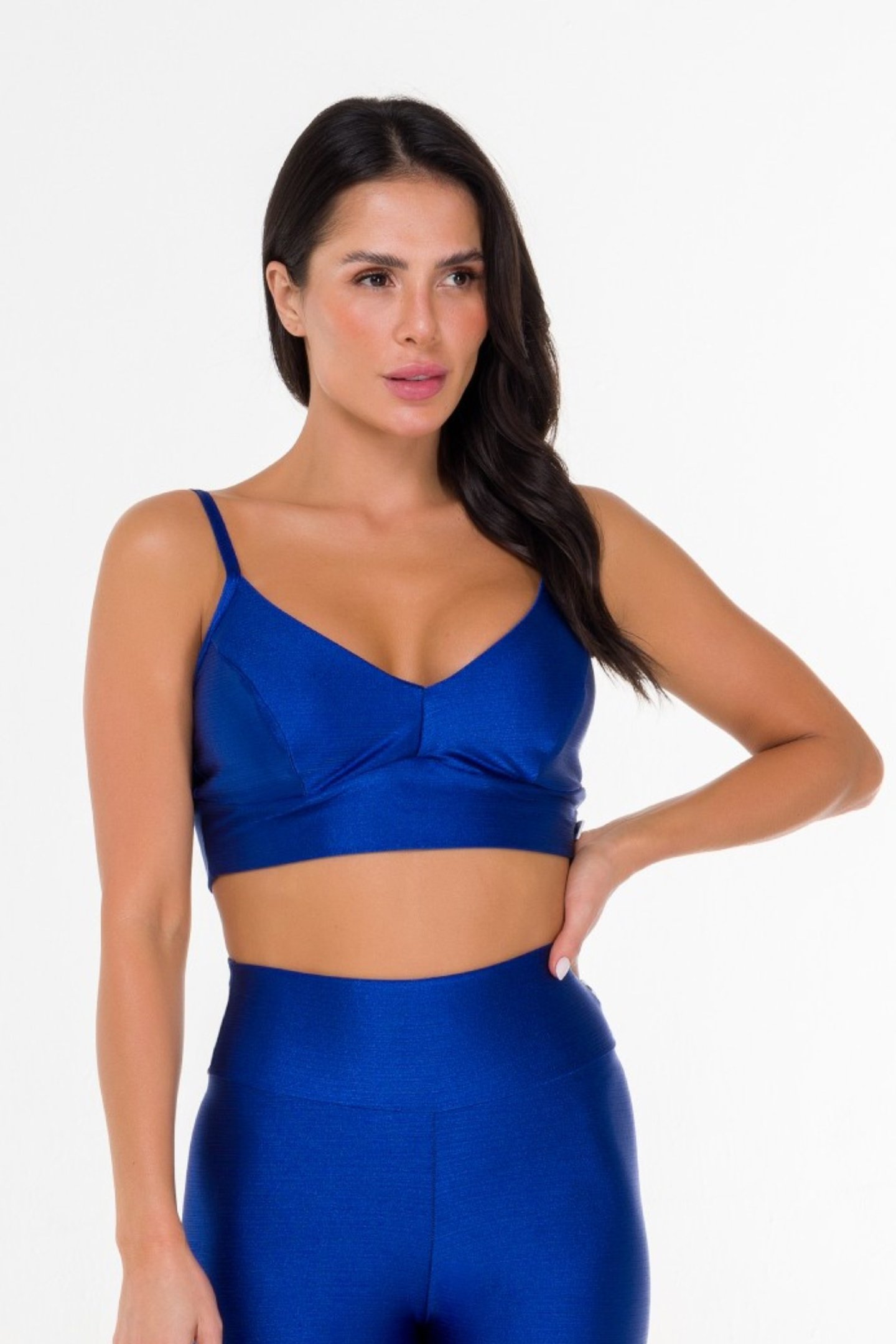 Conjunto Feminino Fitness Luminous Azul Sodalite