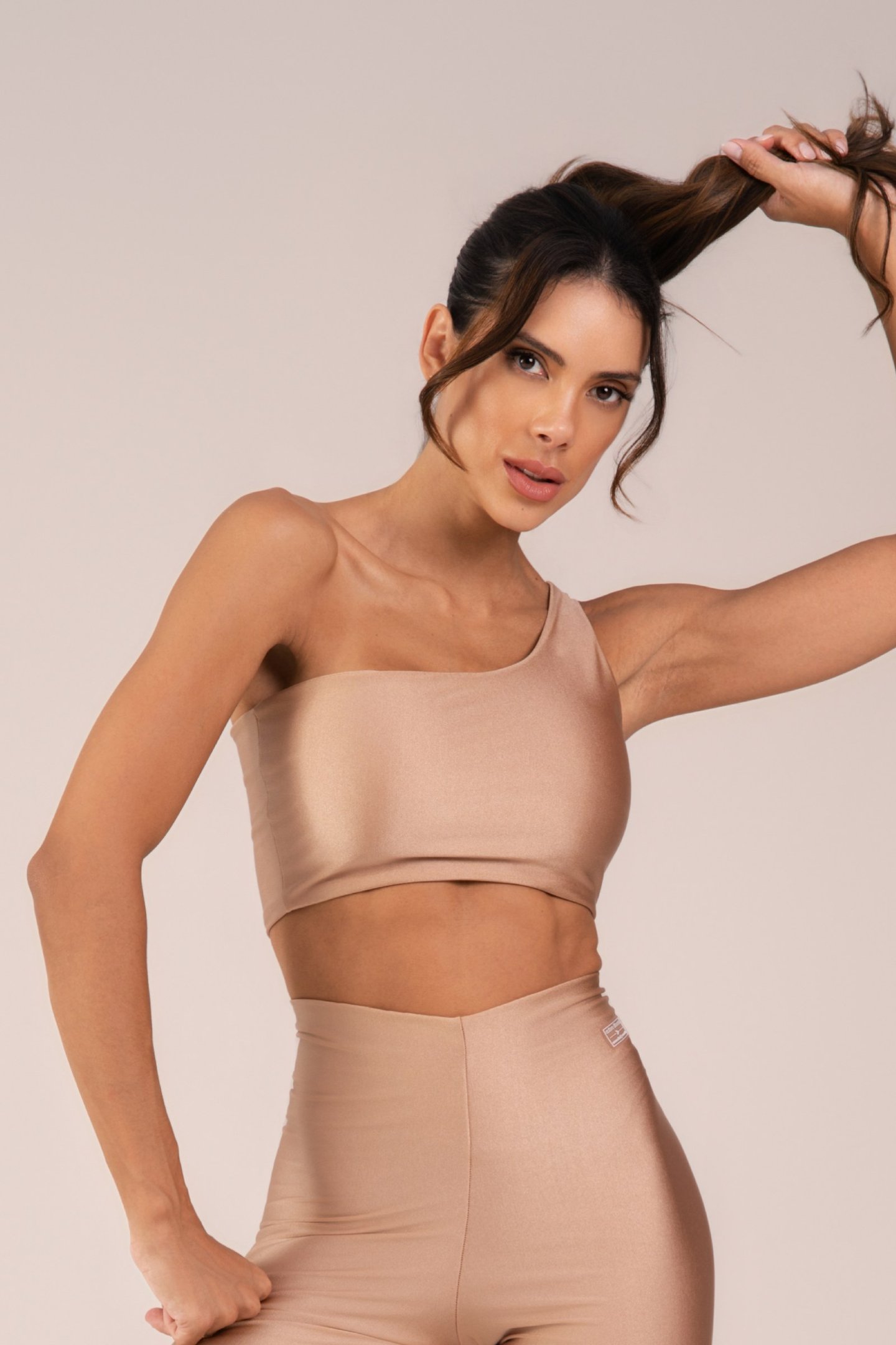 Conjunto Feminino Fitness Radiance Bege